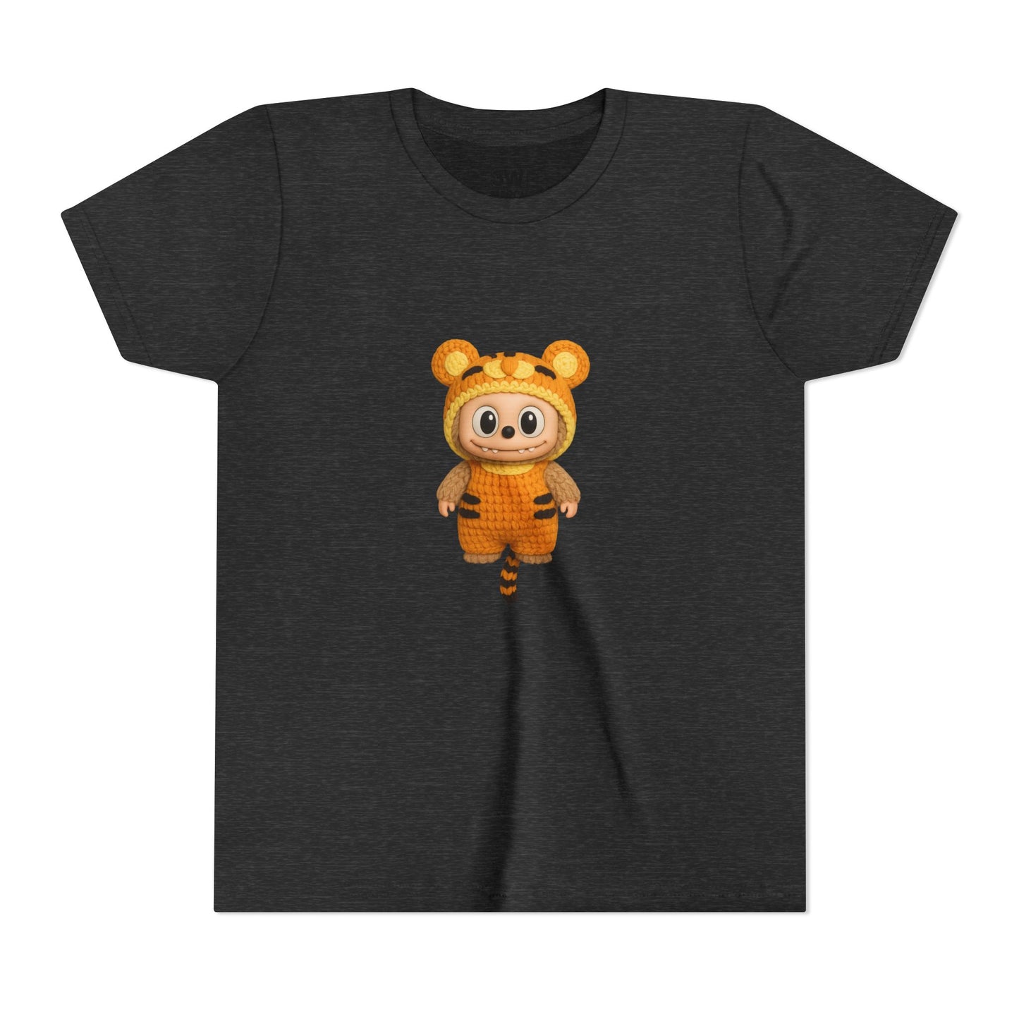 Tiger-Inspired Labooboo Youth Tee, Kids Animal T-Shirt, Fun Playwear, Gift for Birthdays, Woodland Adventure, Back-to-School, Halloween