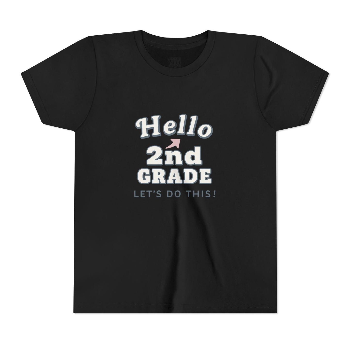 Hello 2nd Grade Youth Tee | Back to School Shirt, Kids Learning Gear, Fun Classroom Clothing, Educational Apparel, Teacher Gift