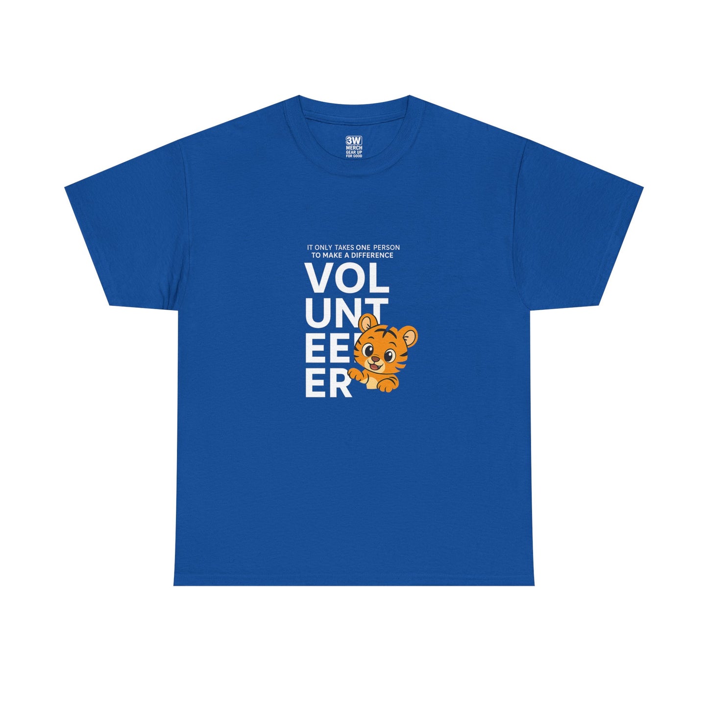 Volunteer Tiger T-Shirt, Super Soft, Customizable, garment-dyed