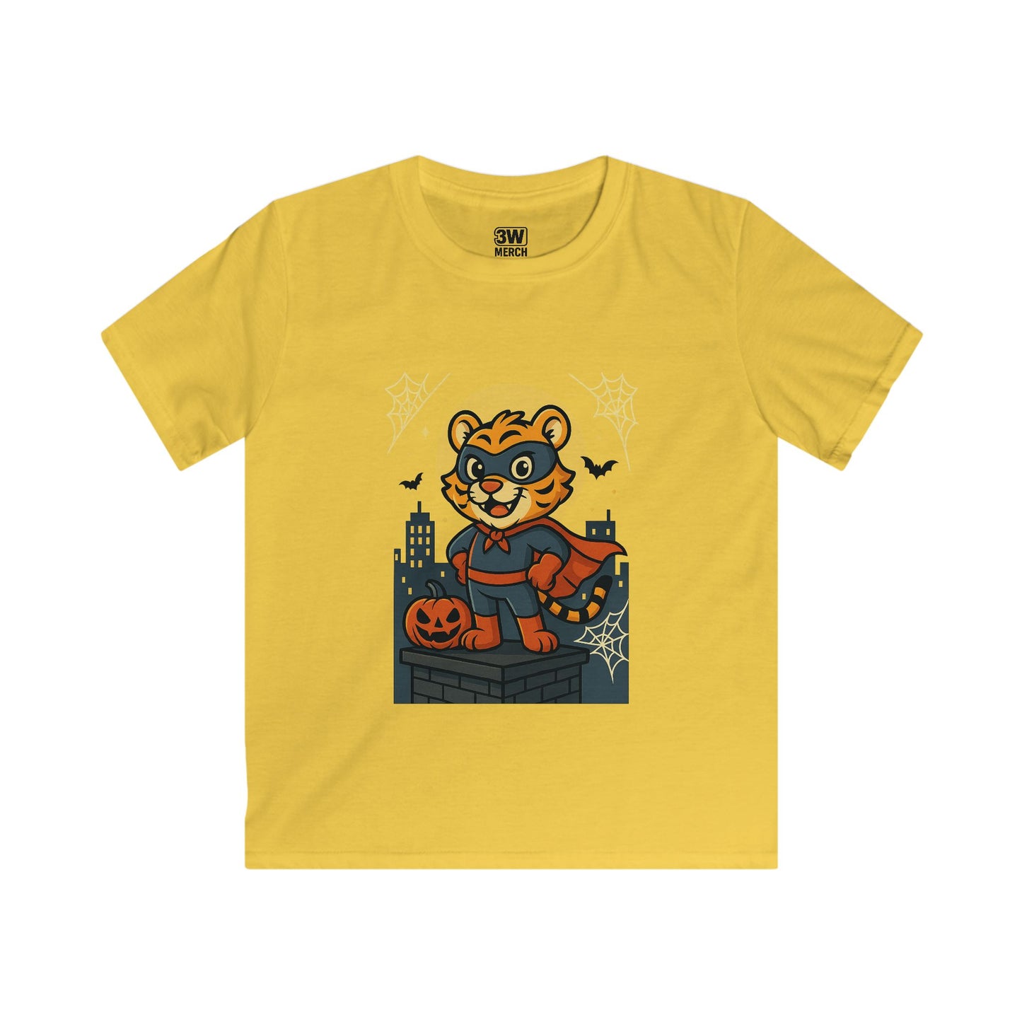 Kids Superhero Lion Tee, Kids Halloween Shirt, Cute Graphic Tee for Boys, Animal Theme T-Shirt, Fun Costume Tee for Kids