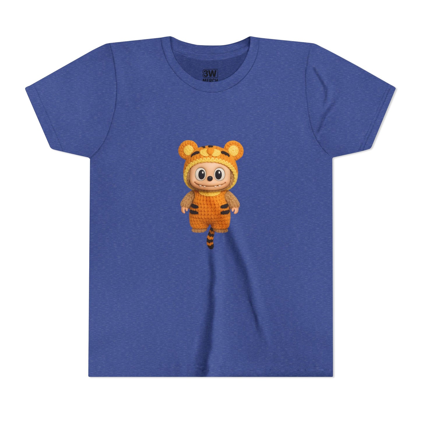 Tiger-Inspired Labooboo Youth Tee, Kids Animal T-Shirt, Fun Playwear, Gift for Birthdays, Woodland Adventure, Back-to-School, Halloween