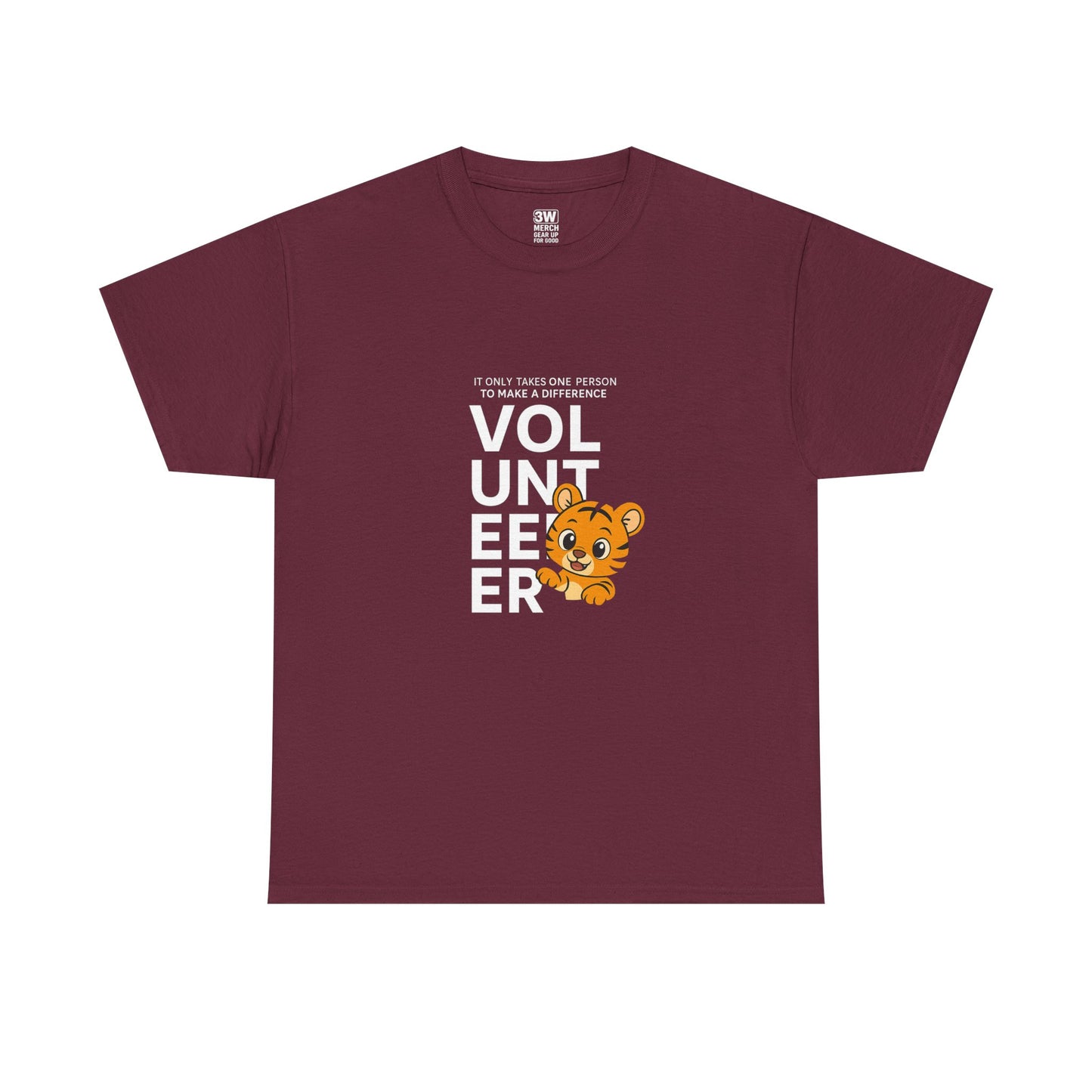Volunteer Tiger T-Shirt, Super Soft, Customizable, garment-dyed