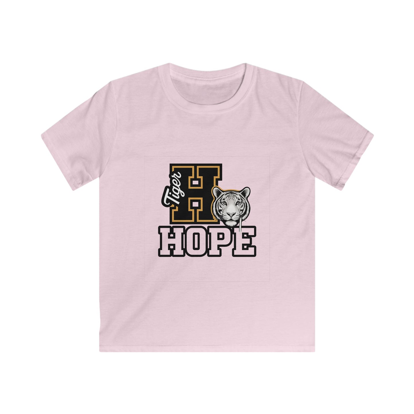 Tiger Hope Kids Tee, Fun Children's Shirt, Supportive Tiger Graphic Tee, Perfect for Birthdays, School Events, Youth Apparel