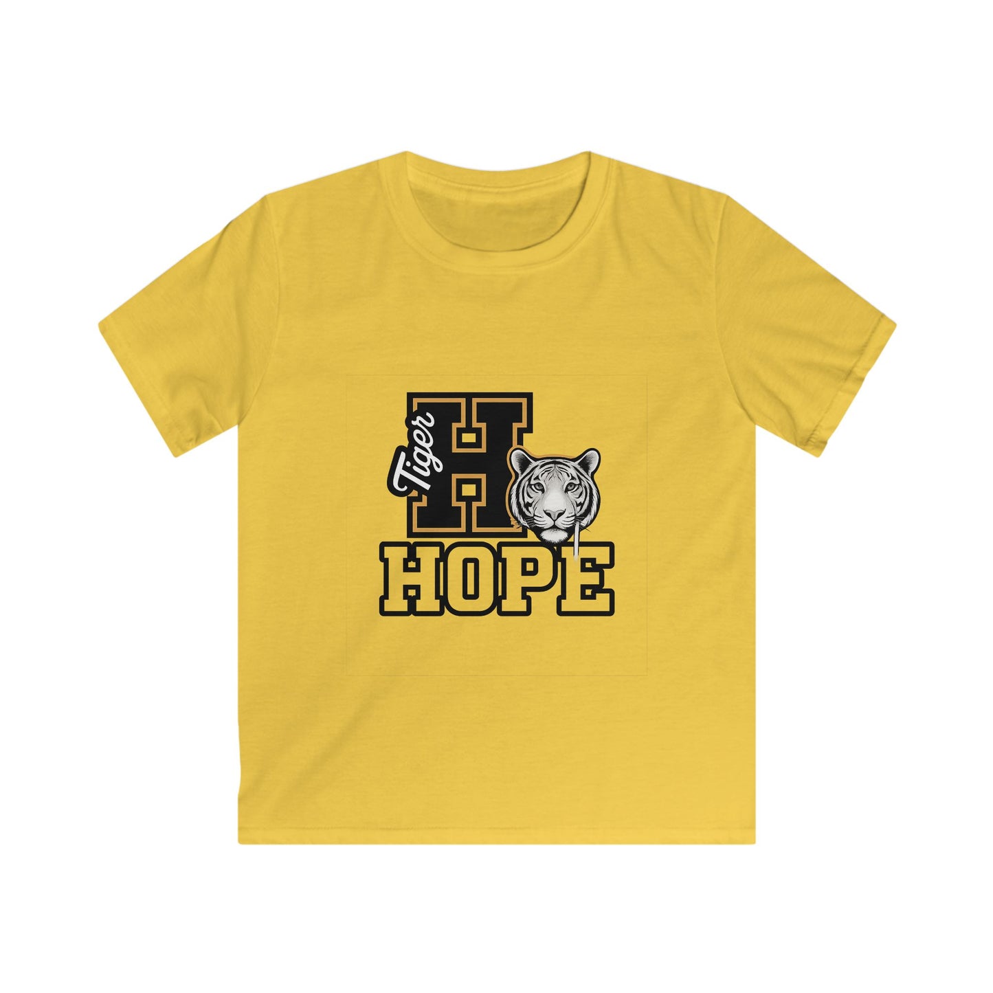 Tiger Hope Kids Tee, Fun Children's Shirt, Supportive Tiger Graphic Tee, Perfect for Birthdays, School Events, Youth Apparel