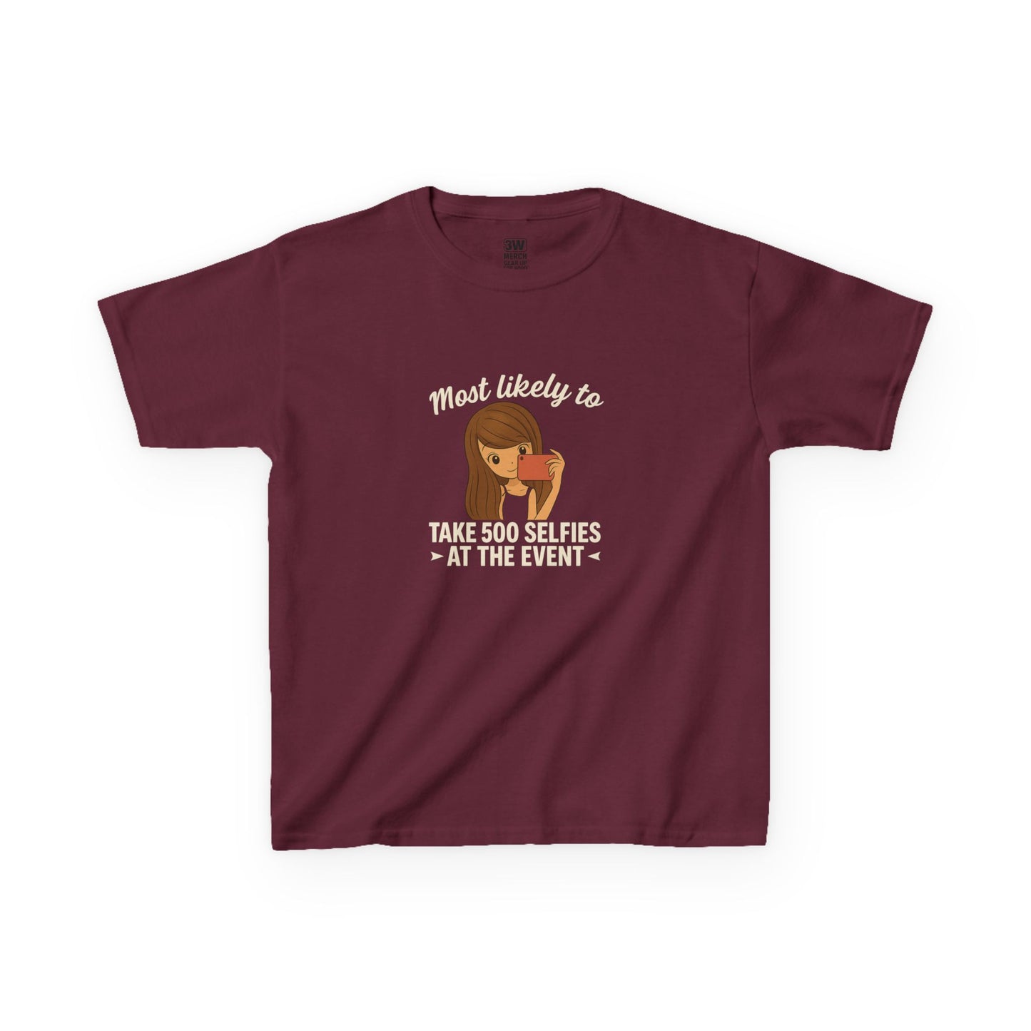 Kids Tee - Selfie Motivational Trendy Fun Design for Kids