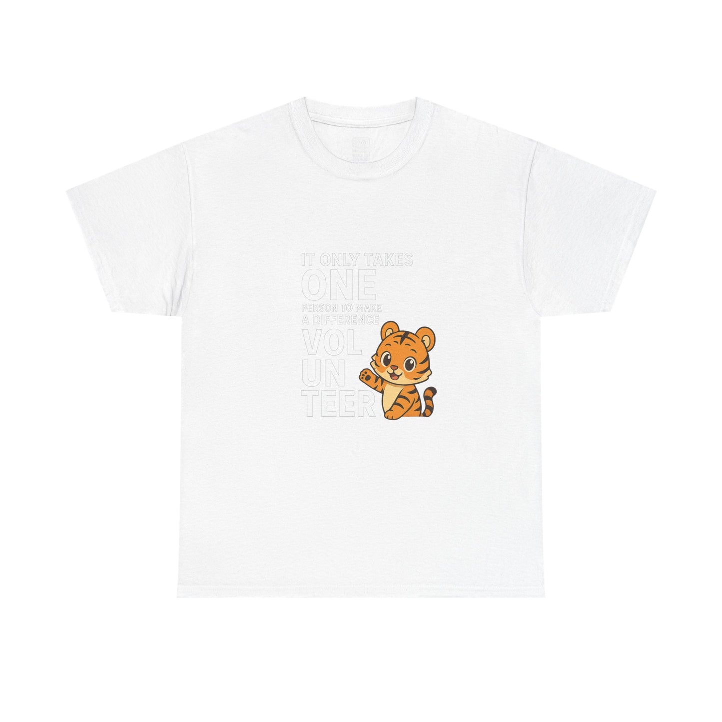 Volunteer Tiger T-Shirt, Super Soft, Customizable, garment-dyed