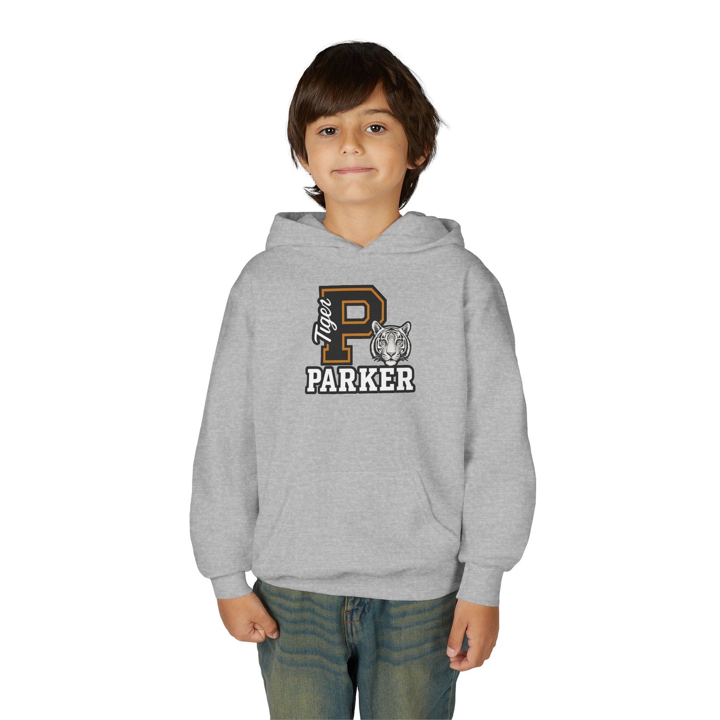 Personalized Youth Tiger Hoodie,Sweatshirt for Kids, Perfect Gift for Birthdays, Sports Events, and Back-to-School