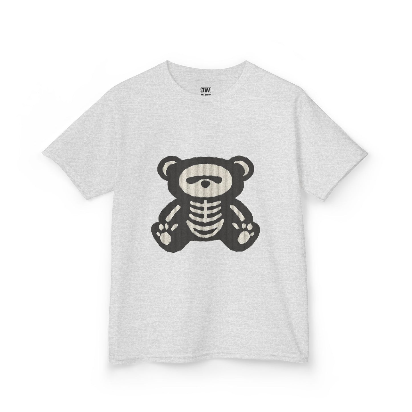 Kids Tee Teddy Bear Skeleton Gothic Halloween Shirt
