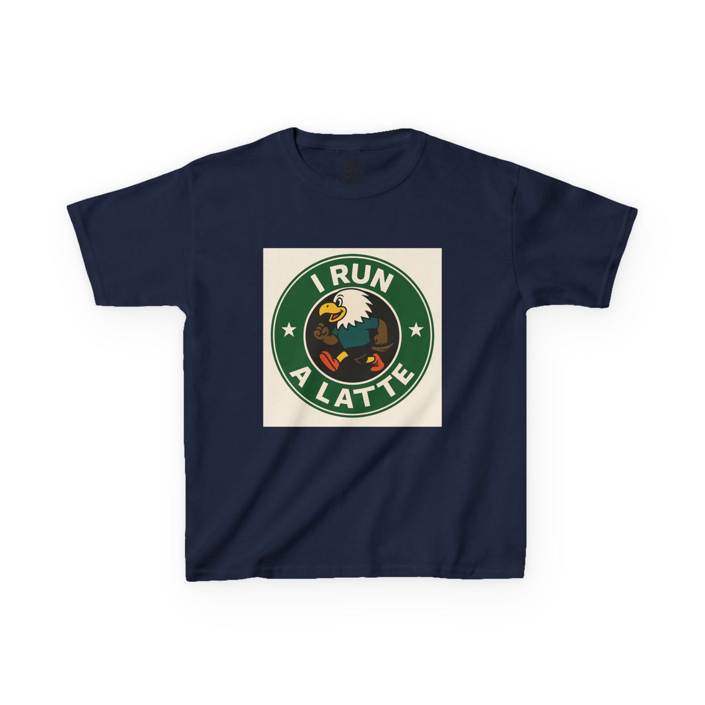 I Run a Latte Shirt β Funny Running Eagle Coffee Lover Tee, Marathon Runner Gift, Fitness & Caffeine Humor Top