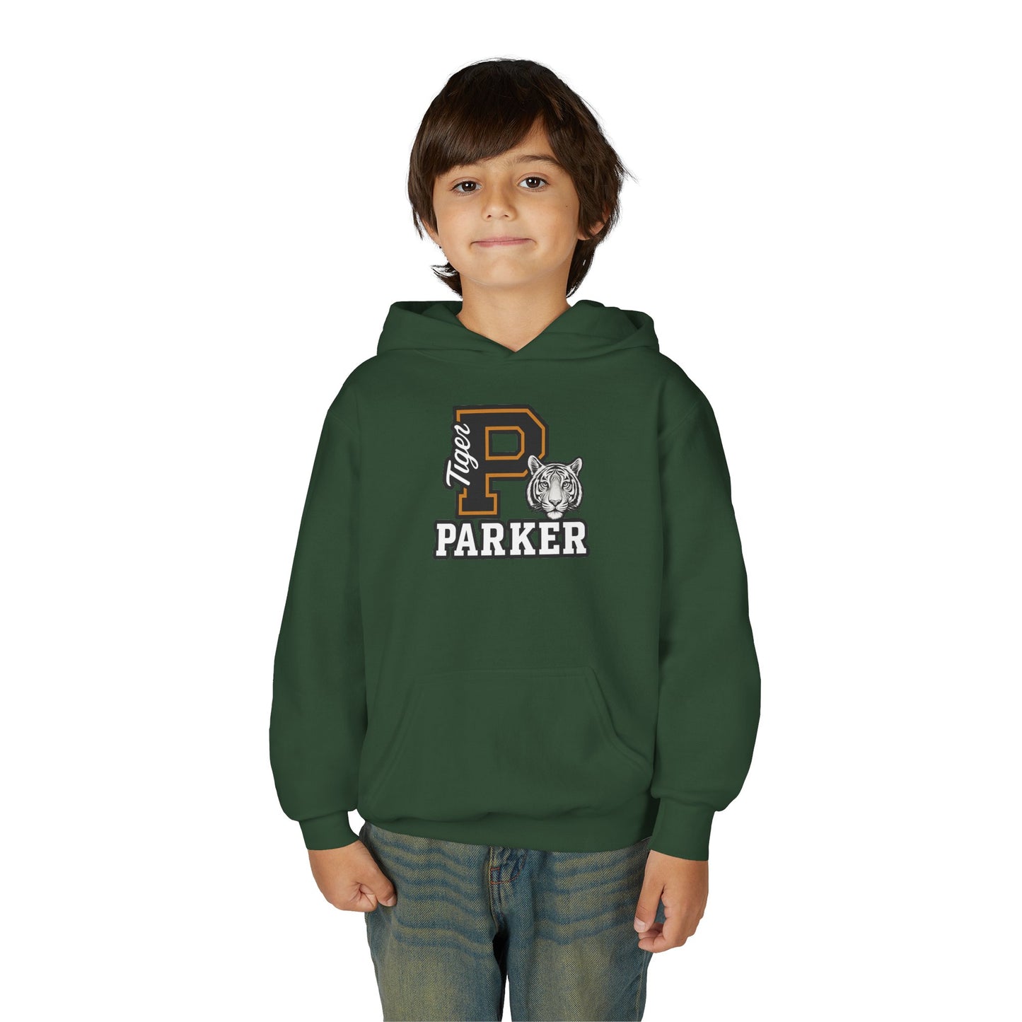 Personalized Youth Tiger Hoodie,Sweatshirt for Kids, Perfect Gift for Birthdays, Sports Events, and Back-to-School