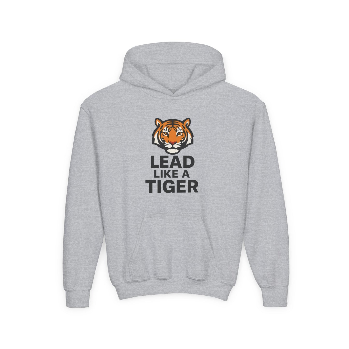 Lead Like a Tiger Hoodie – Motivational School Spirit Youth Heavy blend Sweatshirt