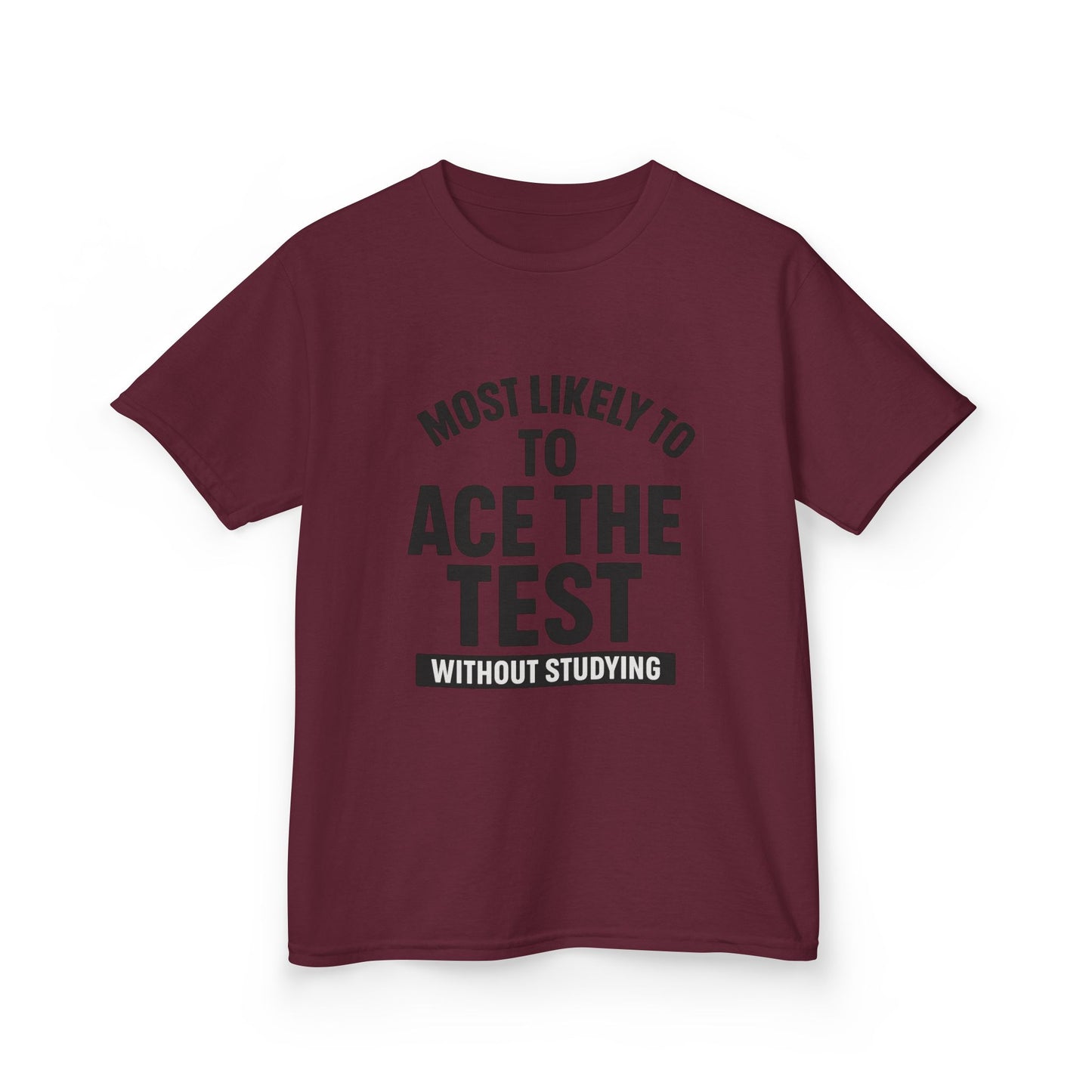 Most Likely to Ace the Test Kids Tee, Motivational Kids Shirt, Back to School Gift, Funny Teacher Gift, Classroom Humor T-Shirt