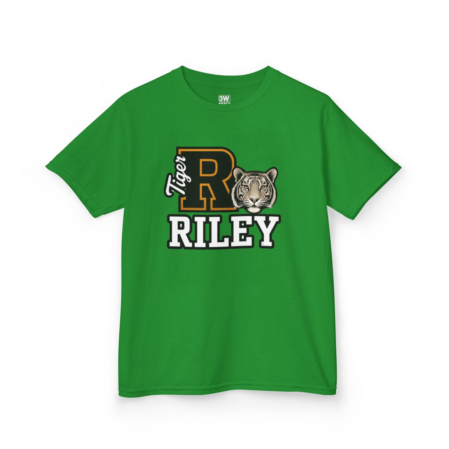 Personalized Tiger Mascot Varsity T-Shirt – Custom School Spirit Tee