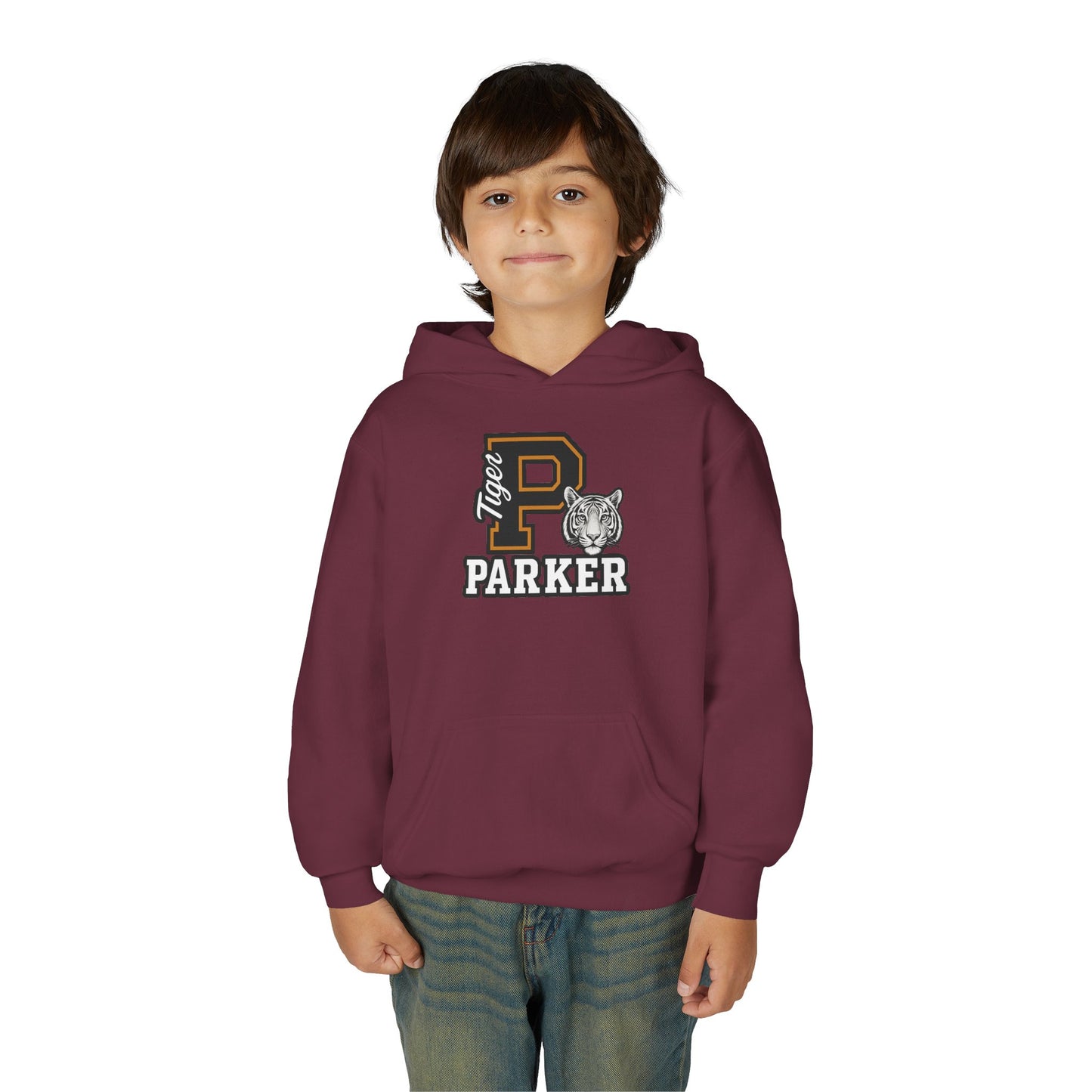 Personalized Youth Tiger Hoodie,Sweatshirt for Kids, Perfect Gift for Birthdays, Sports Events, and Back-to-School