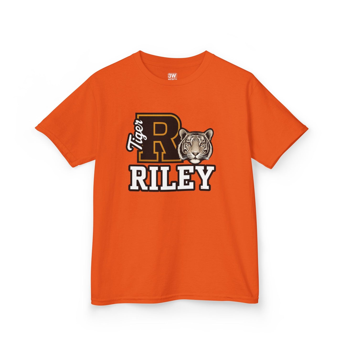 Personalized Tiger Mascot Varsity T-Shirt – Custom School Spirit Tee