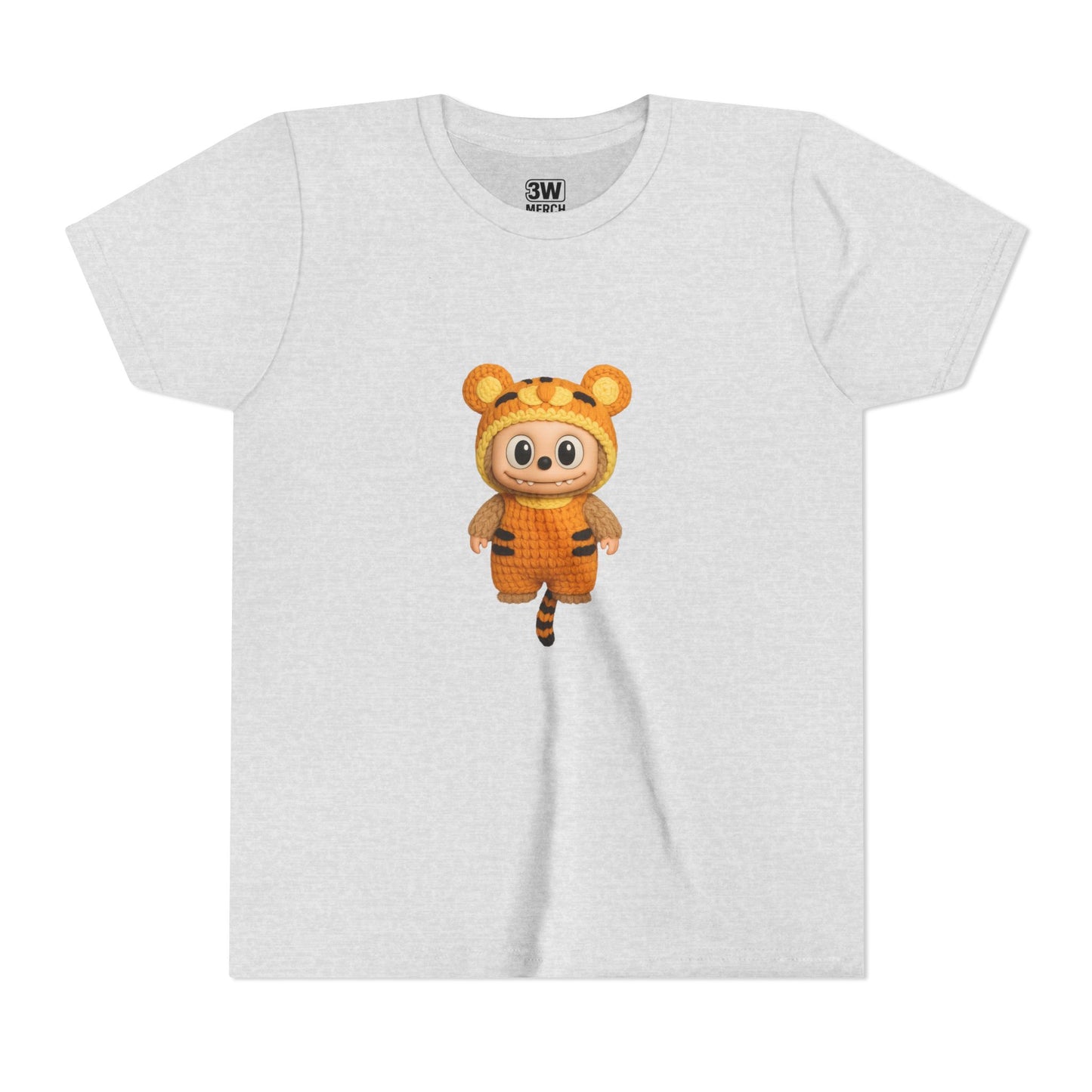 Tiger-Inspired Labooboo Youth Tee, Kids Animal T-Shirt, Fun Playwear, Gift for Birthdays, Woodland Adventure, Back-to-School, Halloween