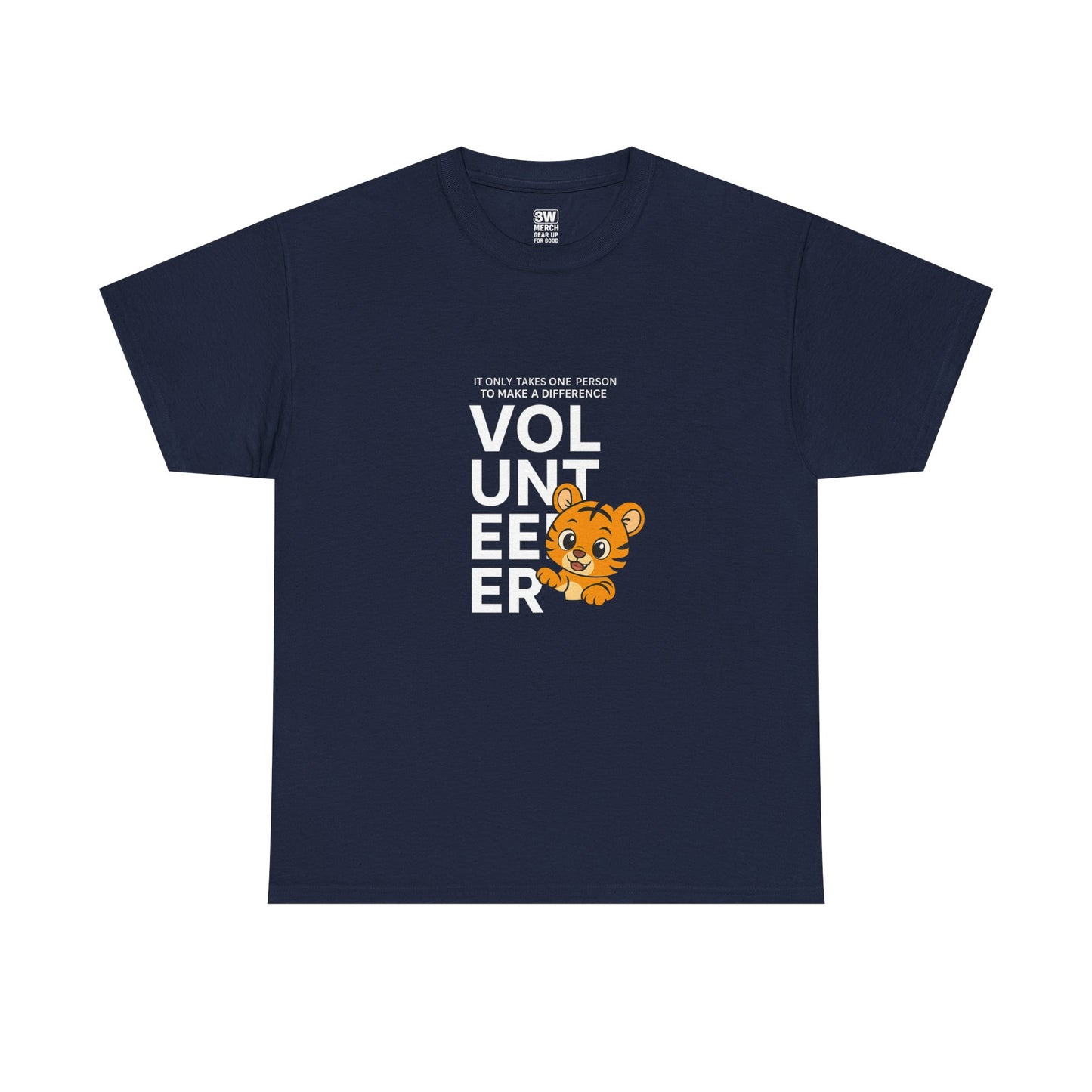 Volunteer Tiger T-Shirt, Super Soft, Customizable, garment-dyed