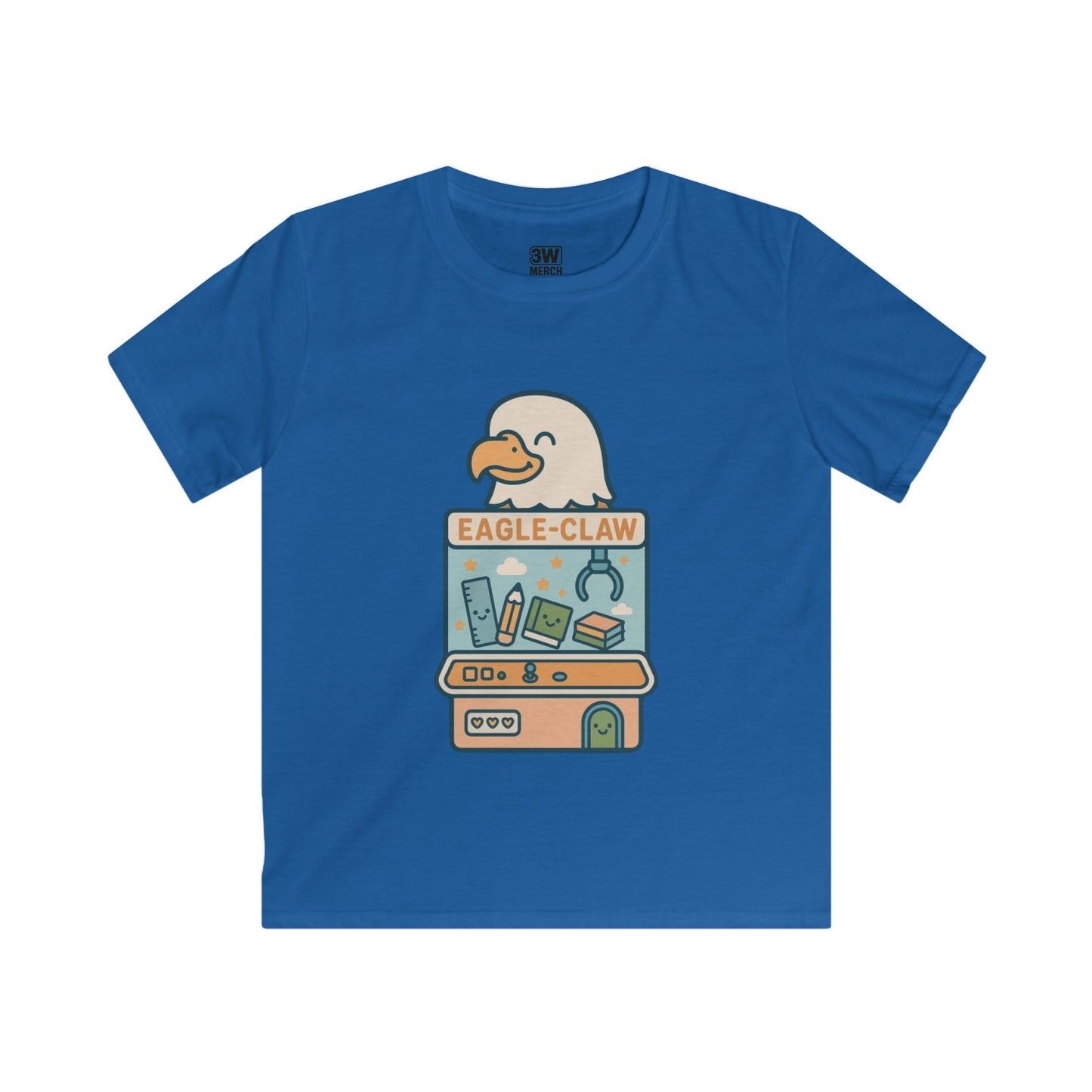 Kawaii Eagle Claw Arcade T-Shirt | Cute School Spirit Softstyle Tee | Circle View Elementary Eagle Mascot Shirt