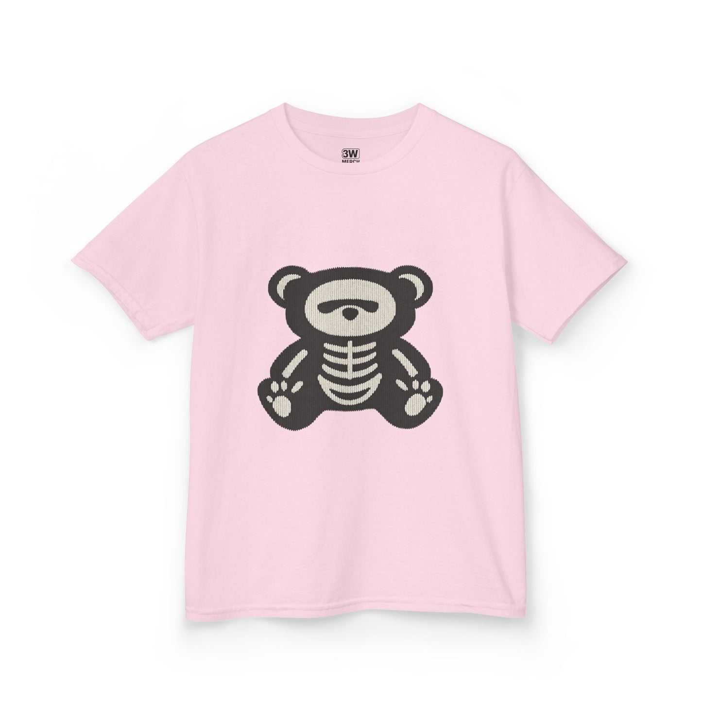 Kids Tee Teddy Bear Skeleton Gothic Halloween Shirt