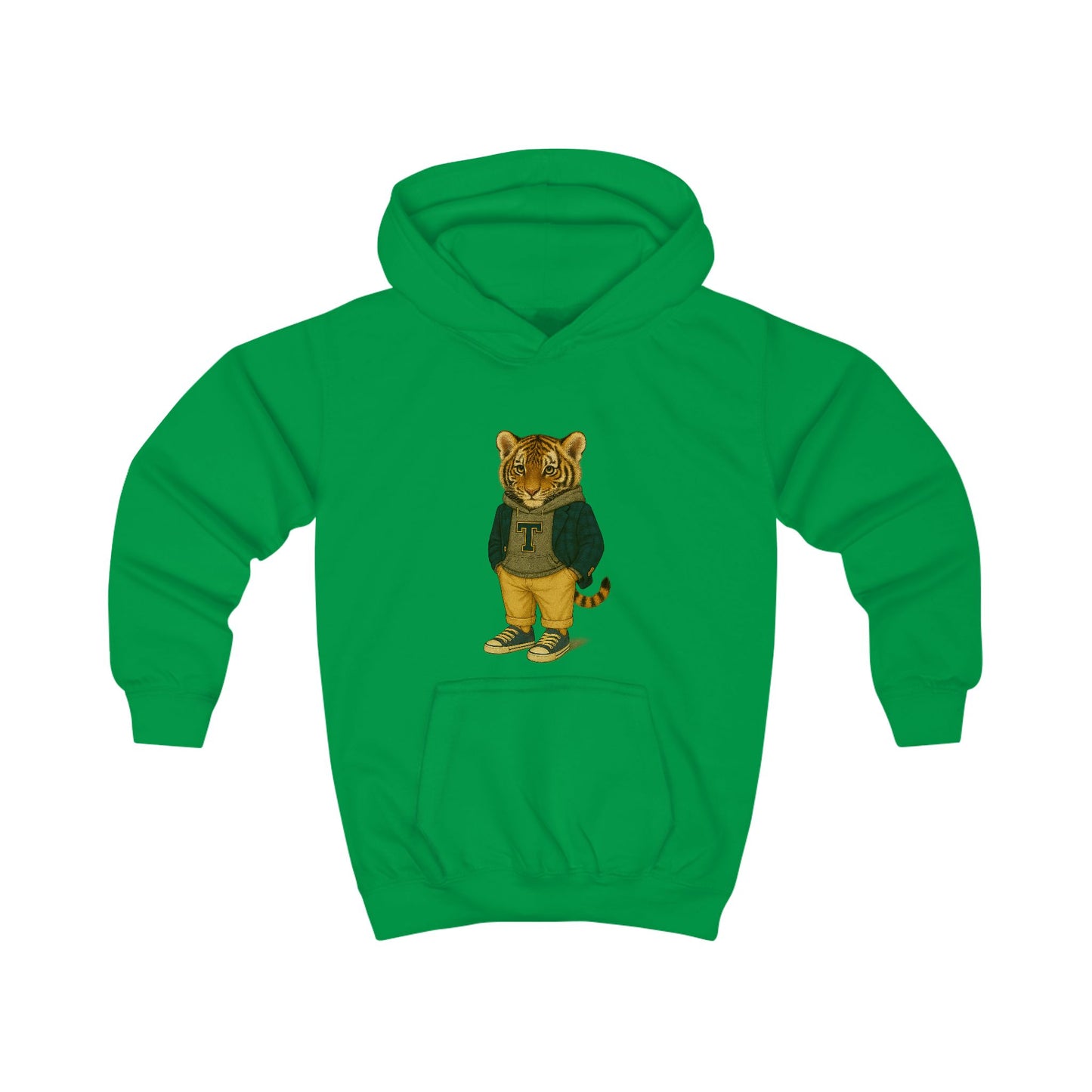 Kids Hoodie - Playful Graphic Cozy Warmth for Boys and Girls, Tiger Hoodie