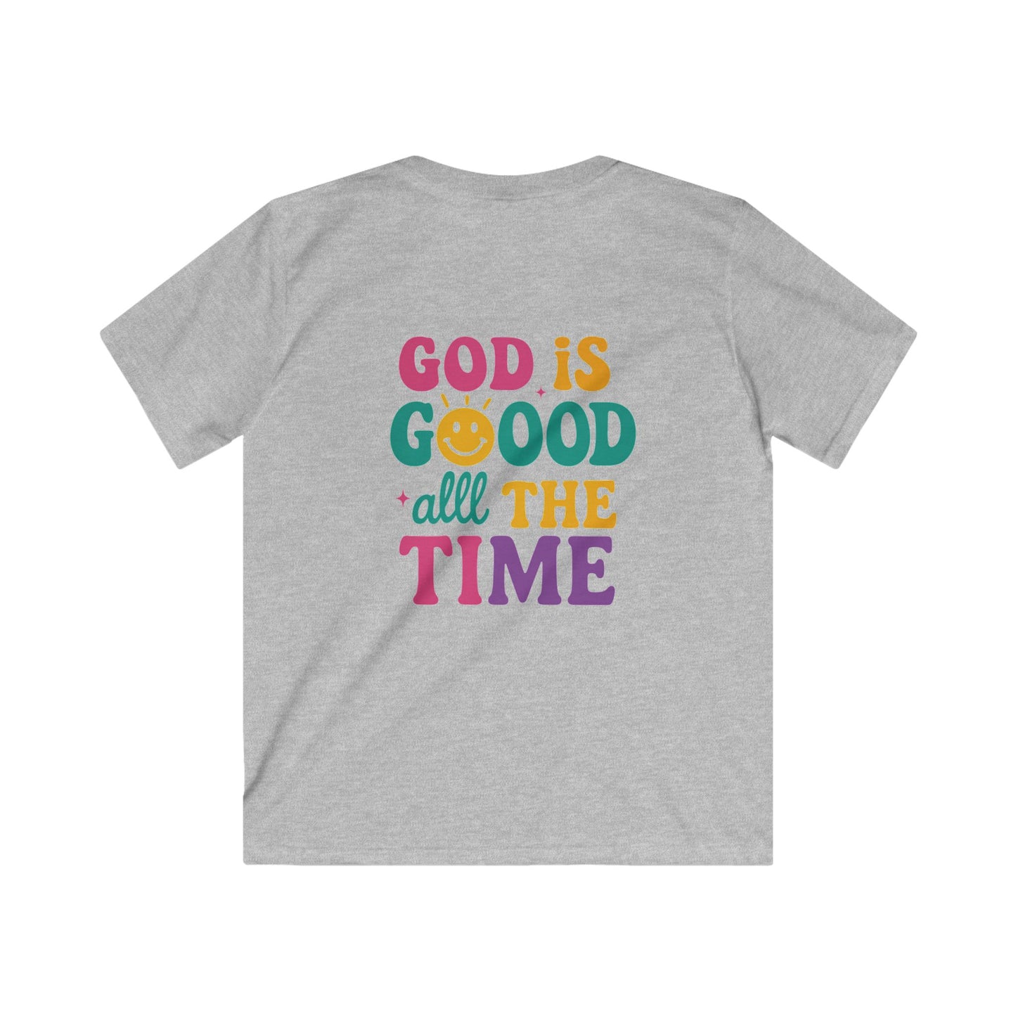 God Is Good All The Time Retro Graphic Tee | Christian Faith Shirt | Inspirational Quote T-Shirt