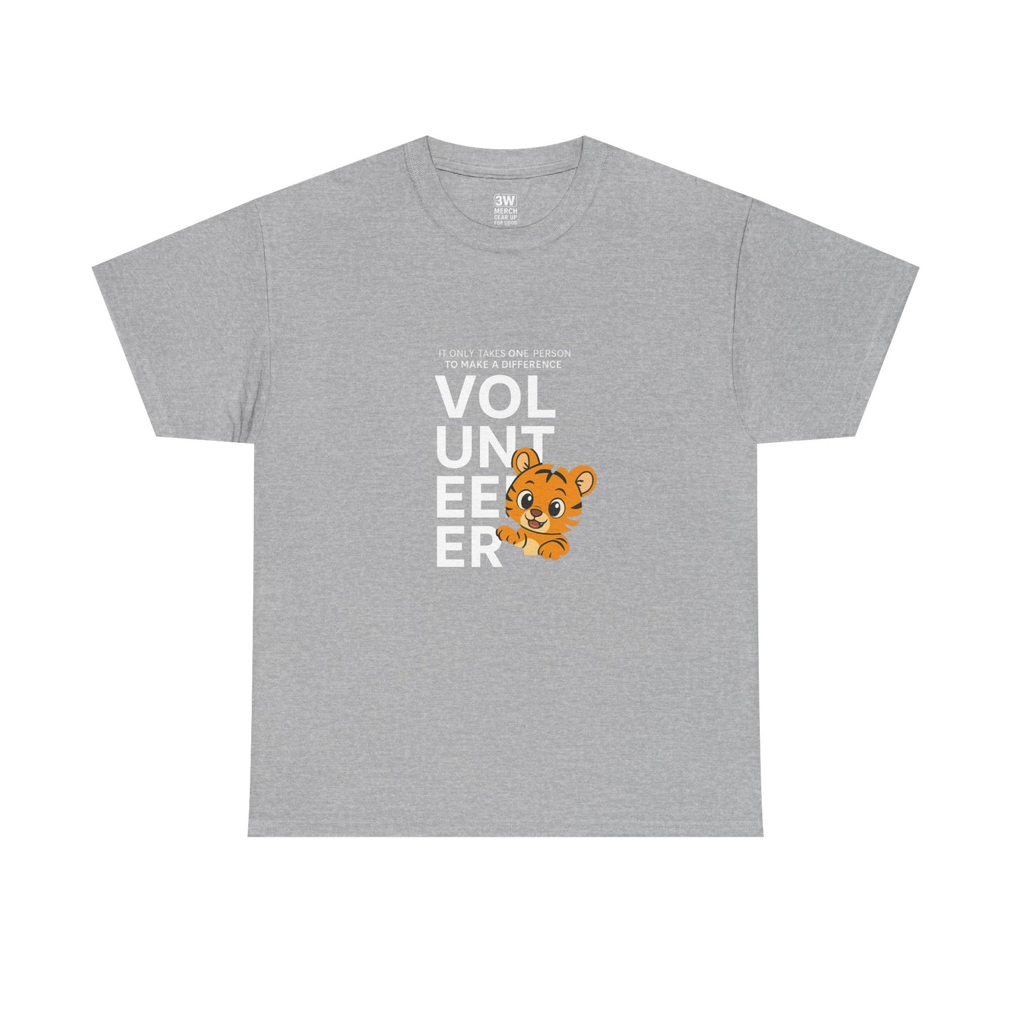 Volunteer Tiger T-Shirt, Super Soft, Customizable, garment-dyed