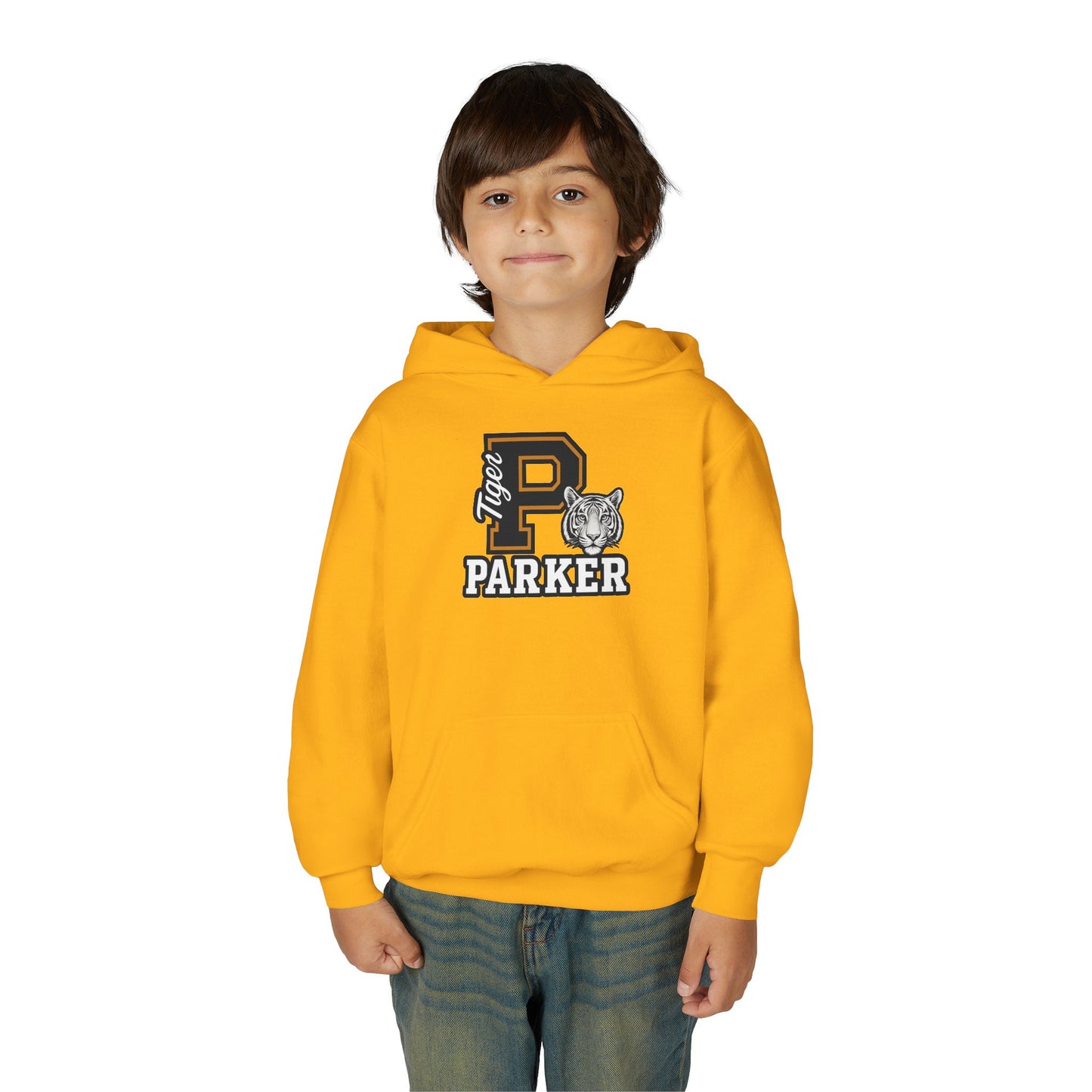 Personalized Youth Tiger Hoodie,Sweatshirt for Kids, Perfect Gift for Birthdays, Sports Events, and Back-to-School