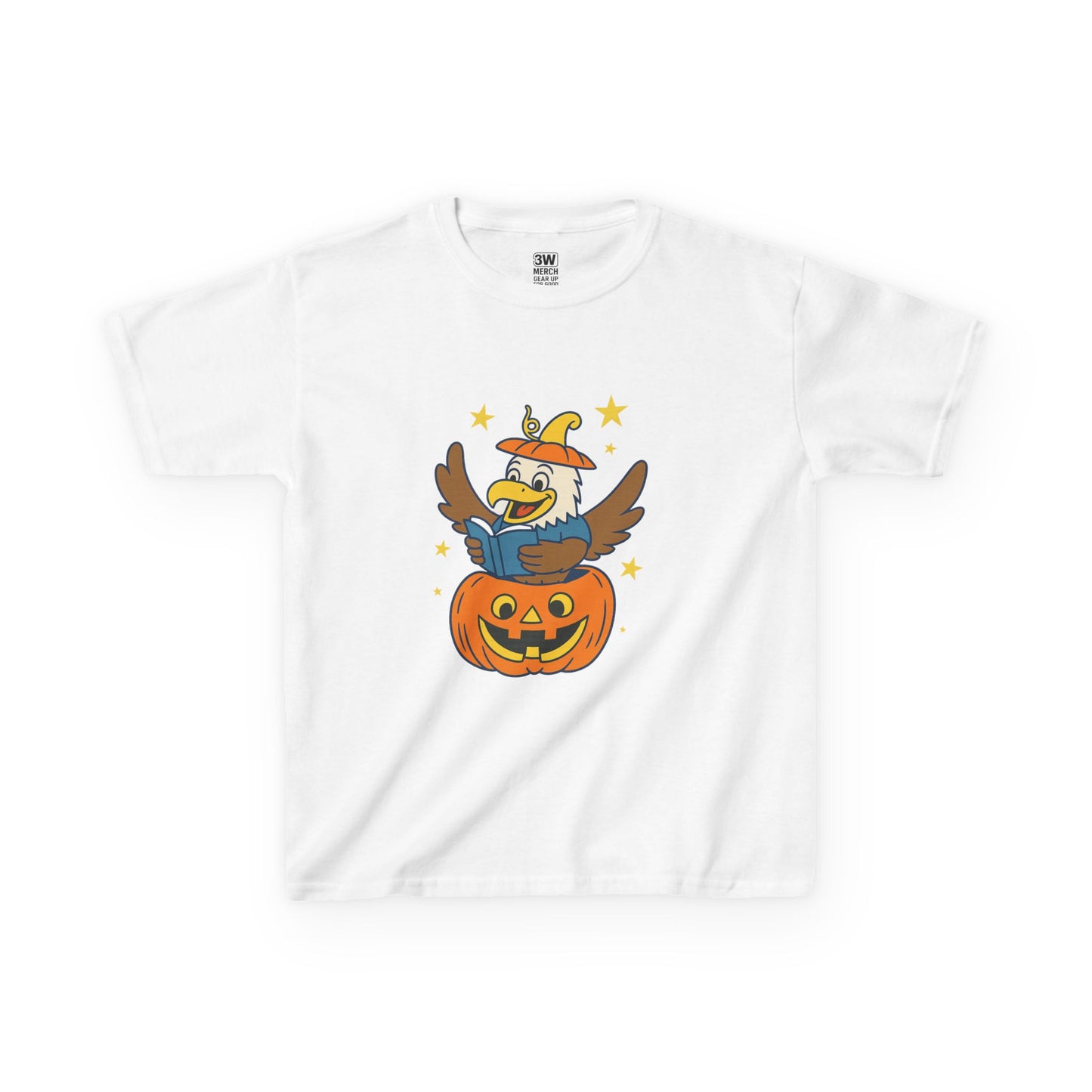 Kids Tee - Cute Eagle Halloween Pumpkin Shirt – Reading Eagle Jack-O’-Lantern Tee