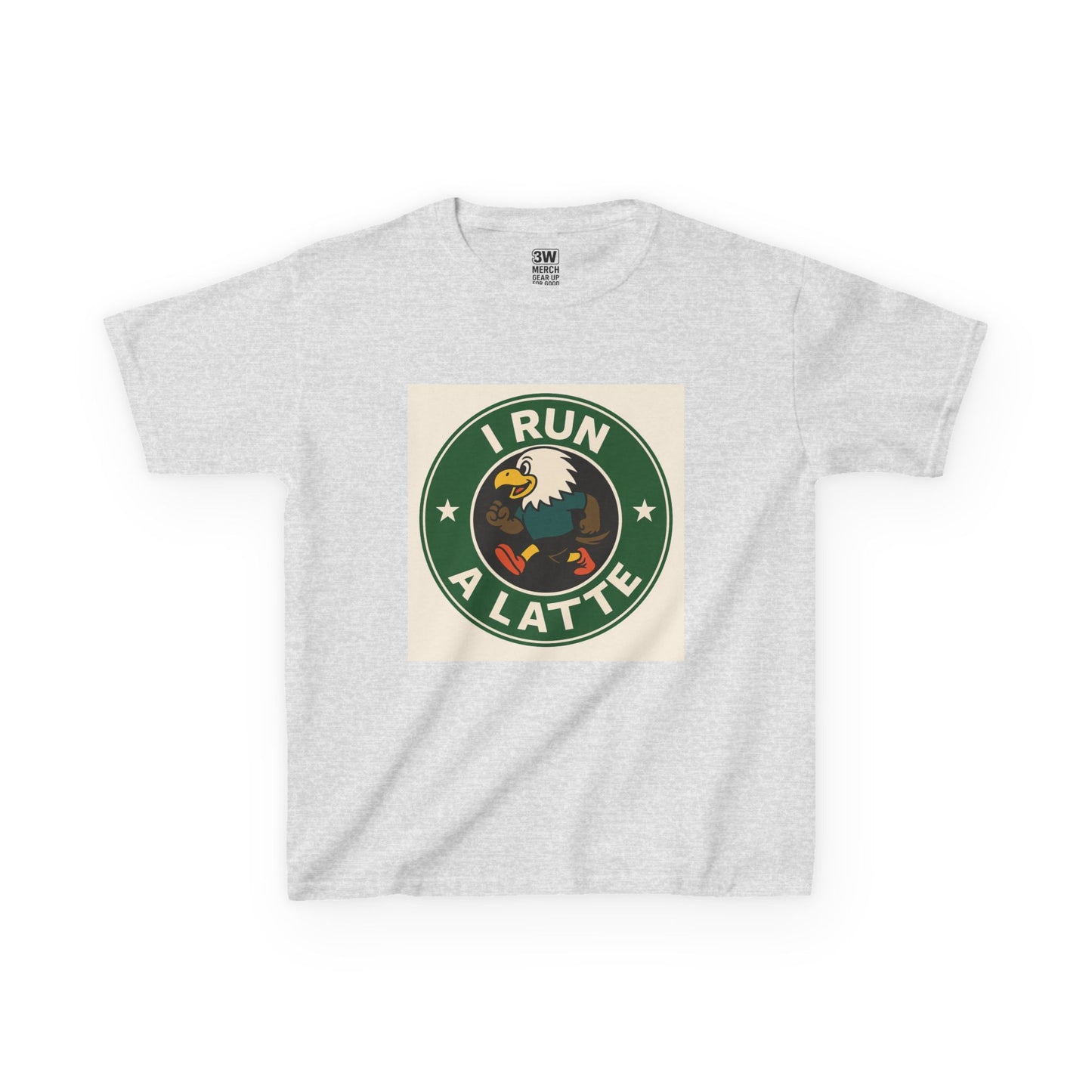 I Run a Latte Shirt β Funny Running Eagle Coffee Lover Tee, Marathon Runner Gift, Fitness & Caffeine Humor Top