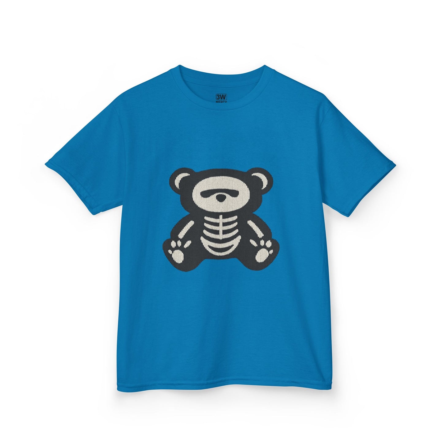 Kids Tee Teddy Bear Skeleton Gothic Halloween Shirt
