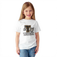 Personalized Kids Tiger Tee | Cool Animal Shirt | Perfect for Gifts, Birthdays, School Events, Weekend Wear