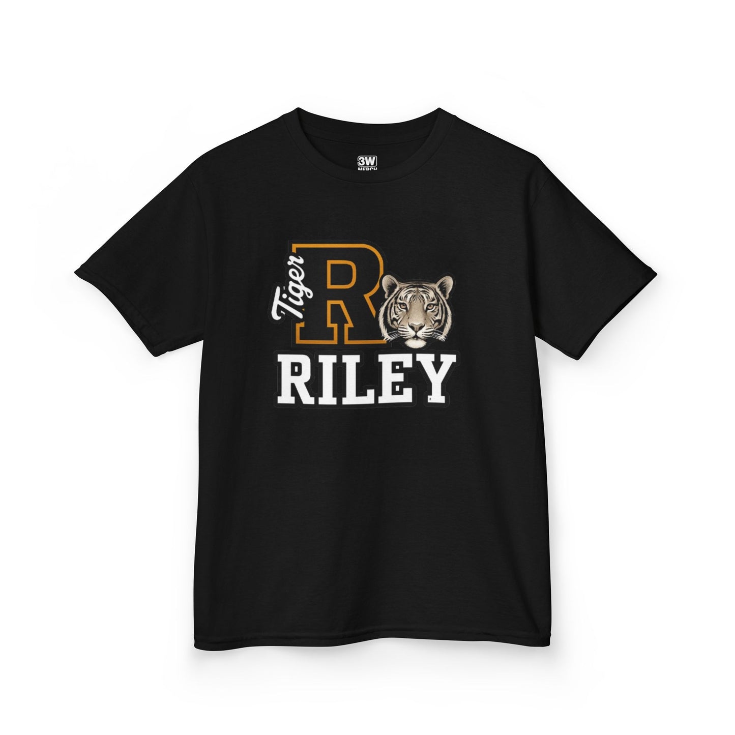 Personalized Tiger Mascot Varsity T-Shirt – Custom School Spirit Tee