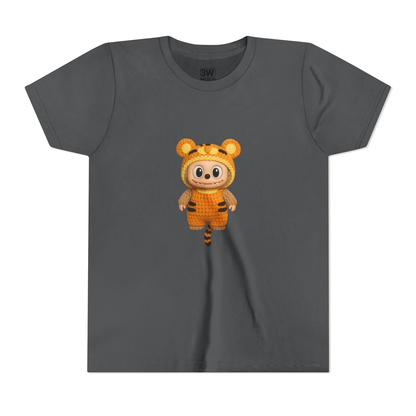 Tiger-Inspired Labooboo Youth Tee, Kids Animal T-Shirt, Fun Playwear, Gift for Birthdays, Woodland Adventure, Back-to-School, Halloween