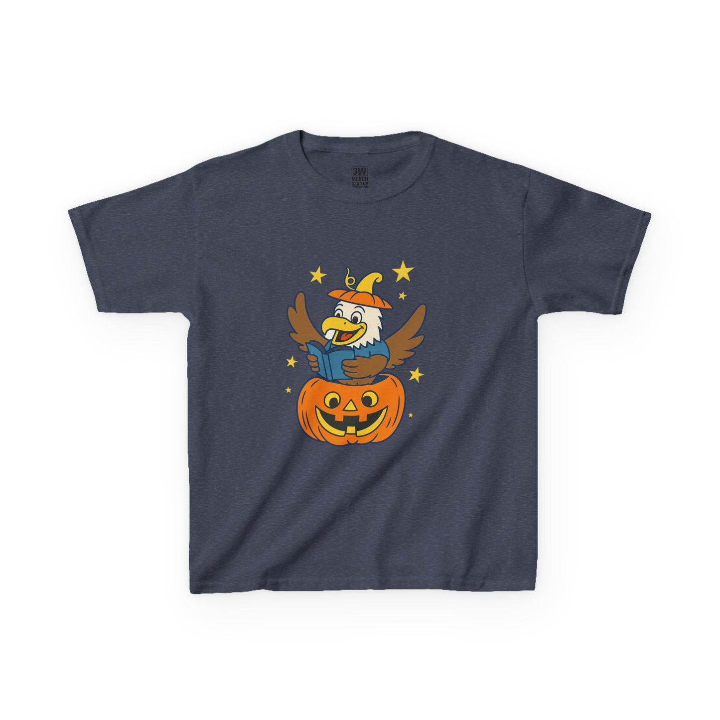 Kids Tee - Cute Eagle Halloween Pumpkin Shirt – Reading Eagle Jack-O’-Lantern Tee