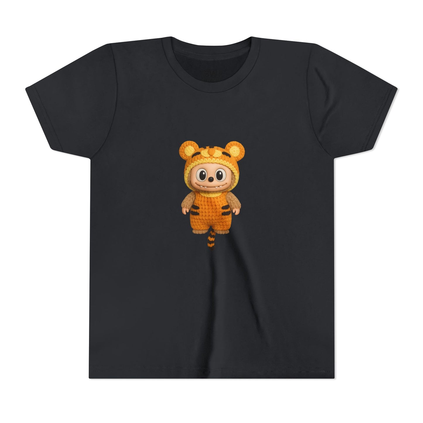 Tiger-Inspired Labooboo Youth Tee, Kids Animal T-Shirt, Fun Playwear, Gift for Birthdays, Woodland Adventure, Back-to-School, Halloween
