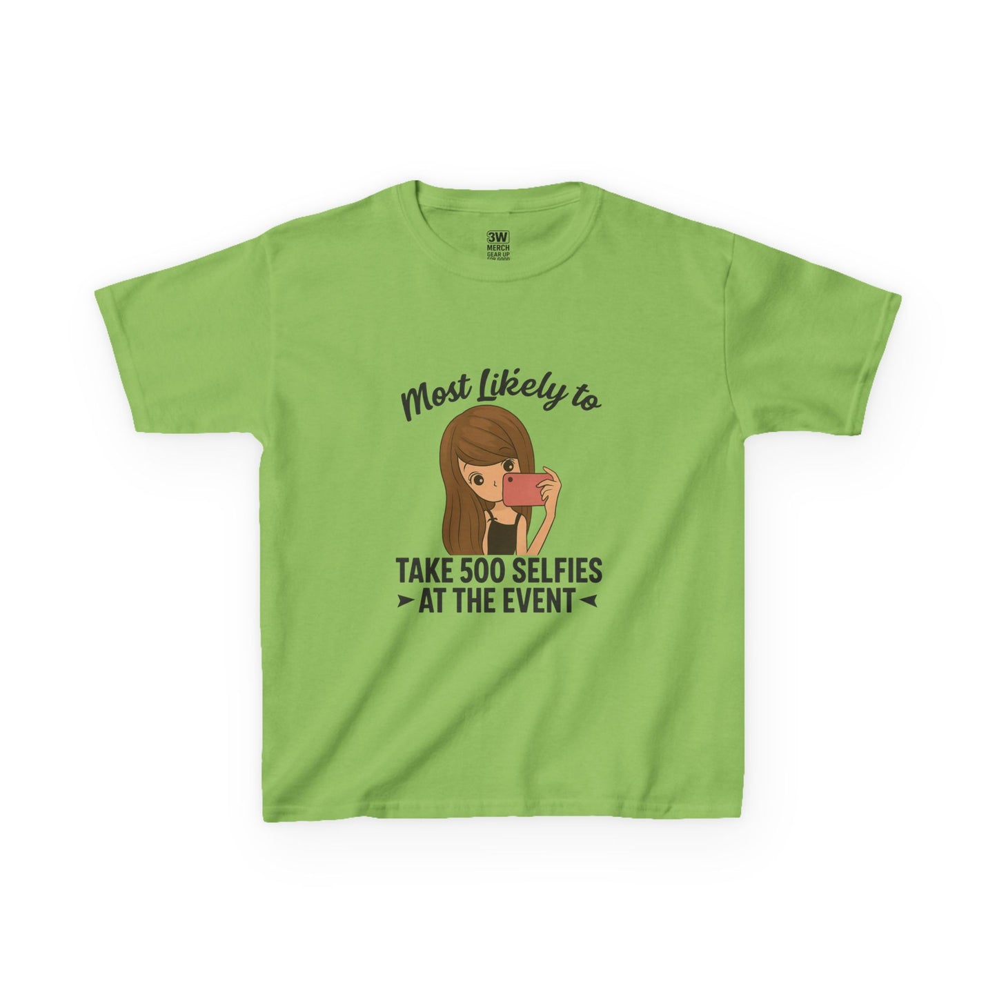 Kids Tee - Selfie Motivational Trendy Fun Design for Kids