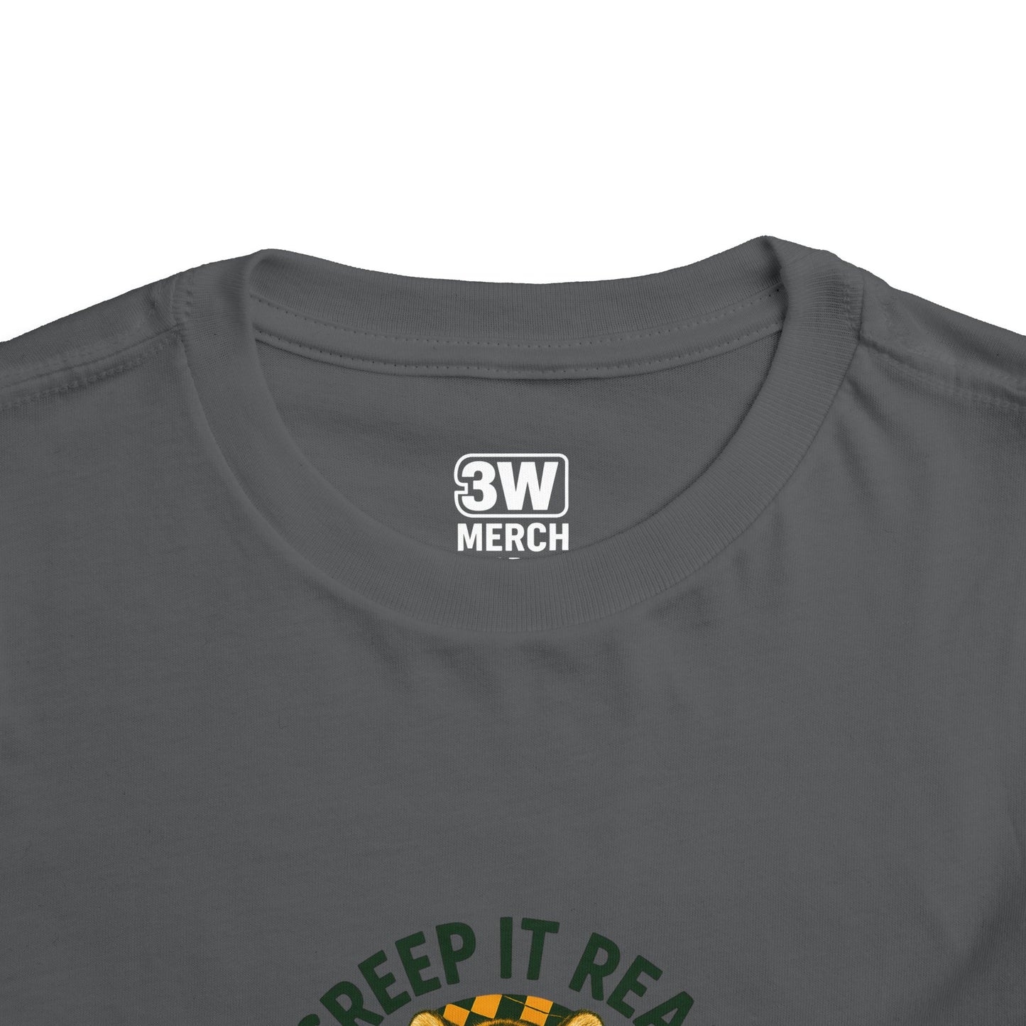 Cute Toddler Short Sleeve Tee with Tiger 'Creep It Real' Design, Kids' Summer Shirt, Halloween Outfit, Everyday Wear, Gift for Toddlers