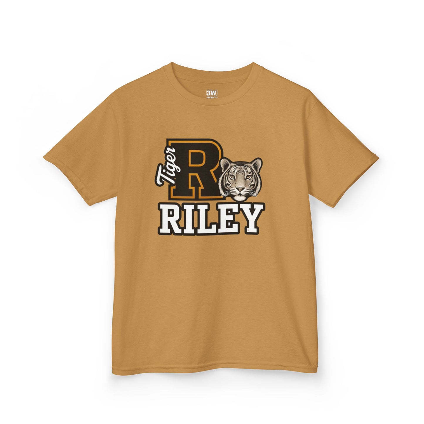 Personalized Tiger Mascot Varsity T-Shirt – Custom School Spirit Tee