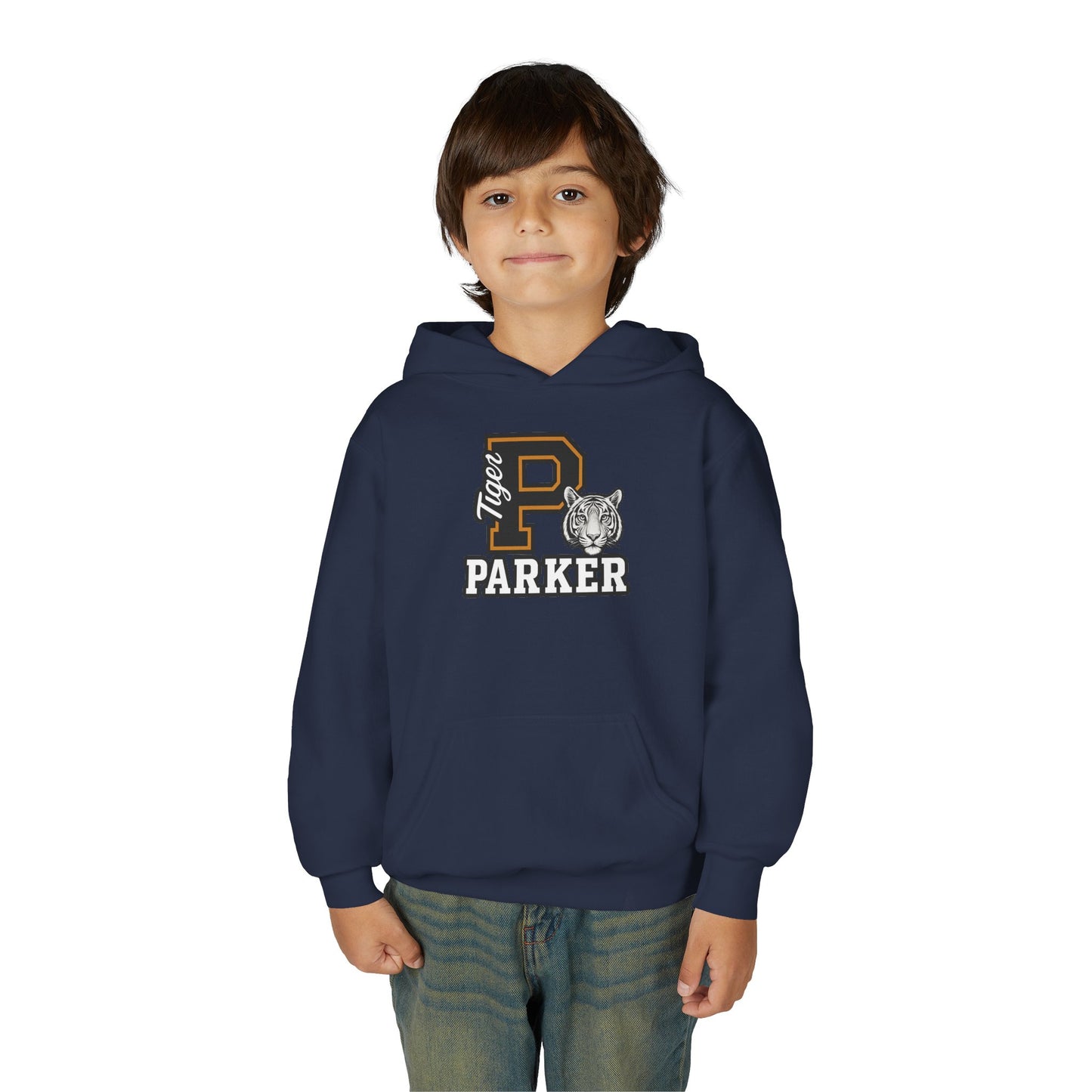 Personalized Youth Tiger Hoodie,Sweatshirt for Kids, Perfect Gift for Birthdays, Sports Events, and Back-to-School
