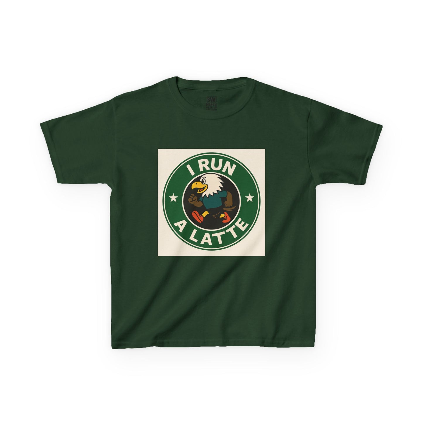 I Run a Latte Shirt β Funny Running Eagle Coffee Lover Tee, Marathon Runner Gift, Fitness & Caffeine Humor Top
