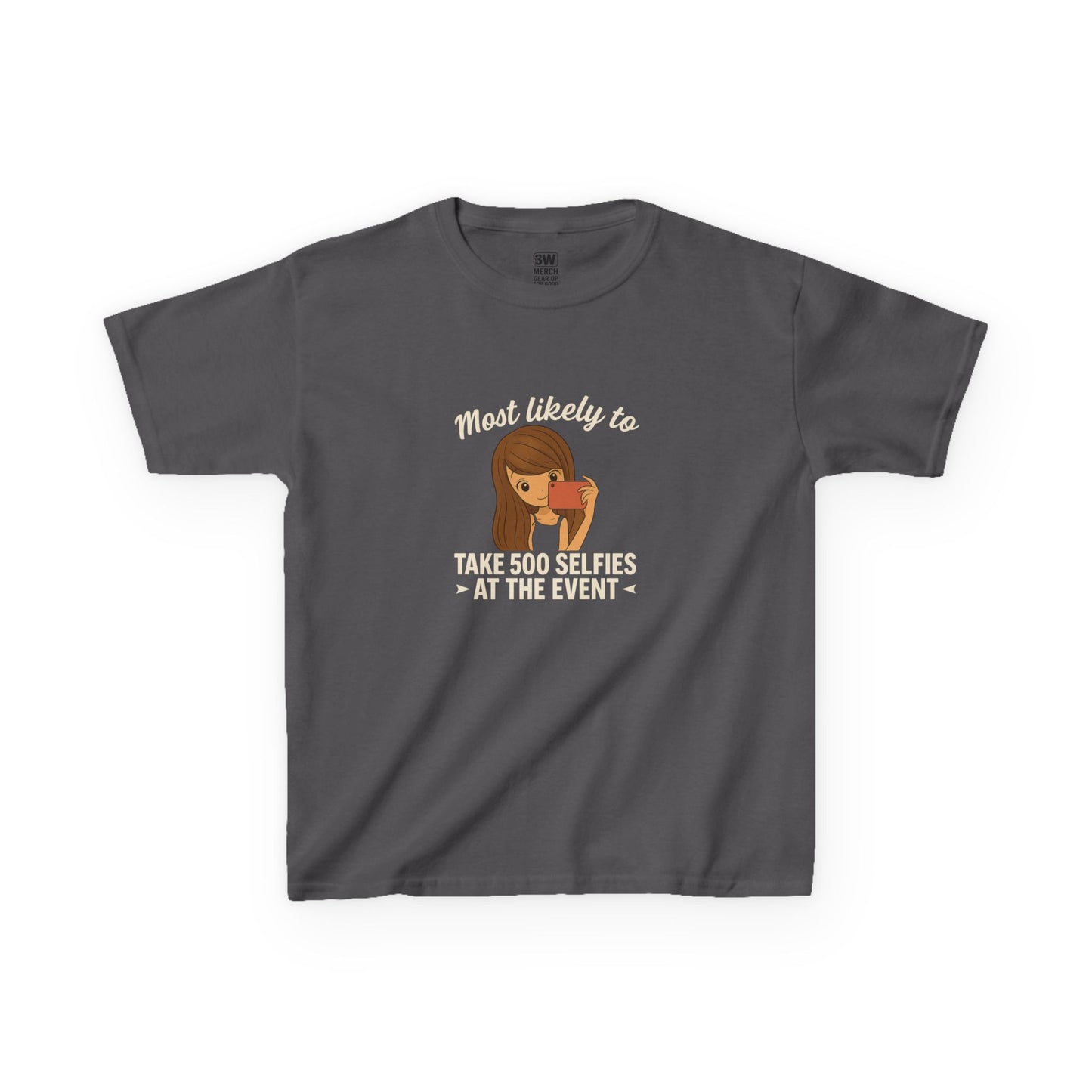 Kids Tee - Selfie Motivational Trendy Fun Design for Kids