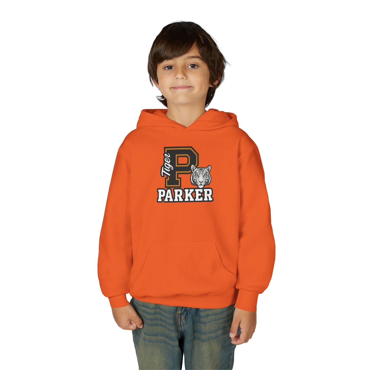 Personalized Youth Tiger Hoodie,Sweatshirt for Kids, Perfect Gift for Birthdays, Sports Events, and Back-to-School