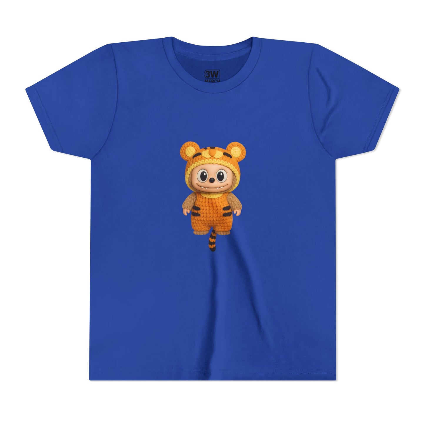 Tiger-Inspired Labooboo Youth Tee, Kids Animal T-Shirt, Fun Playwear, Gift for Birthdays, Woodland Adventure, Back-to-School, Halloween