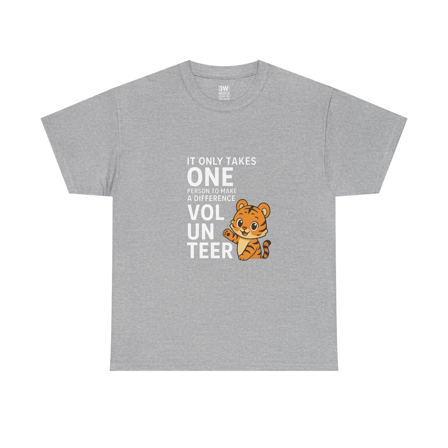 Volunteer Tiger T-Shirt, Super Soft, Customizable, garment-dyed