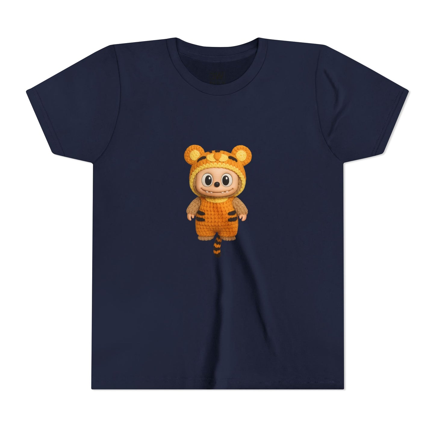 Tiger-Inspired Labooboo Youth Tee, Kids Animal T-Shirt, Fun Playwear, Gift for Birthdays, Woodland Adventure, Back-to-School, Halloween