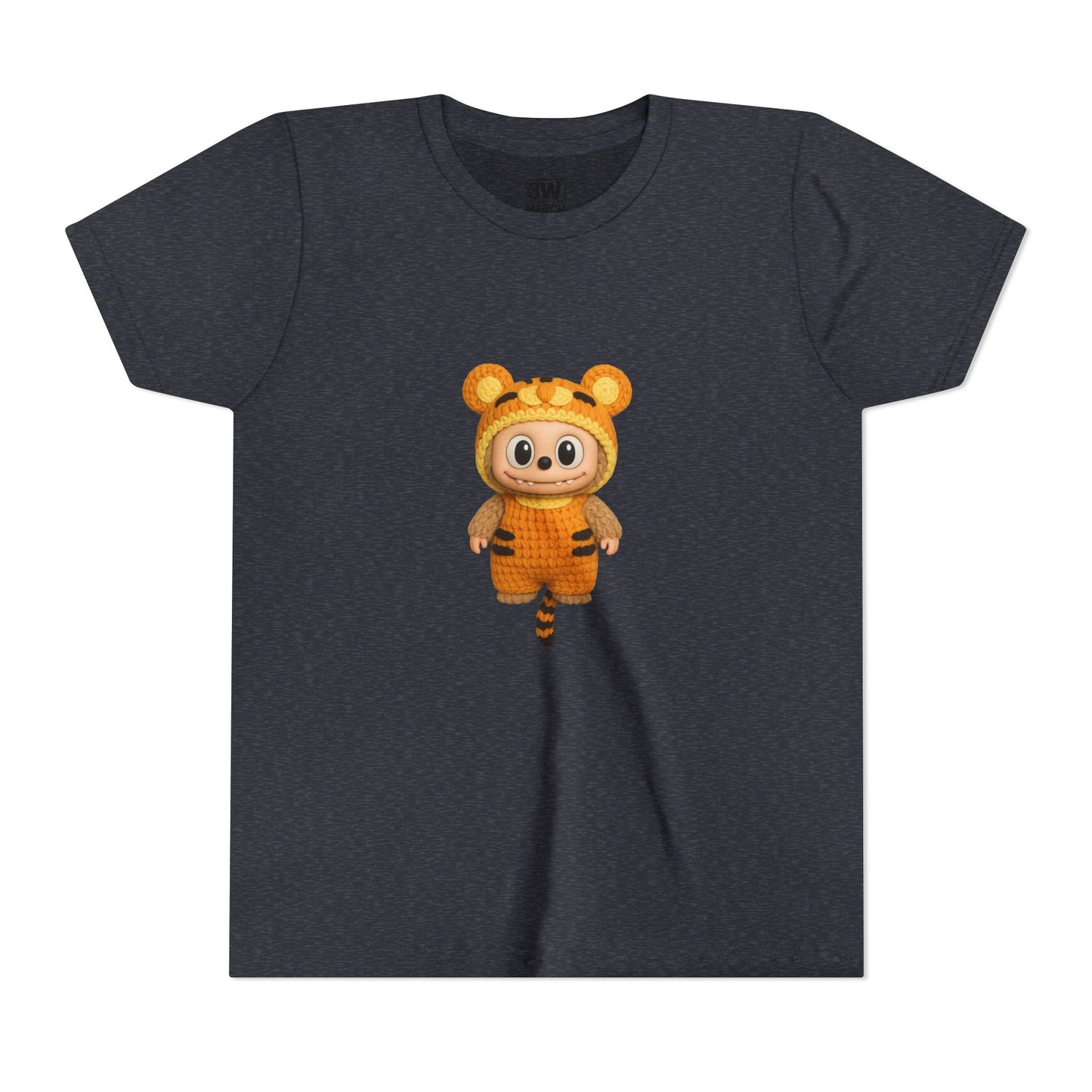 Tiger-Inspired Labooboo Youth Tee, Kids Animal T-Shirt, Fun Playwear, Gift for Birthdays, Woodland Adventure, Back-to-School, Halloween
