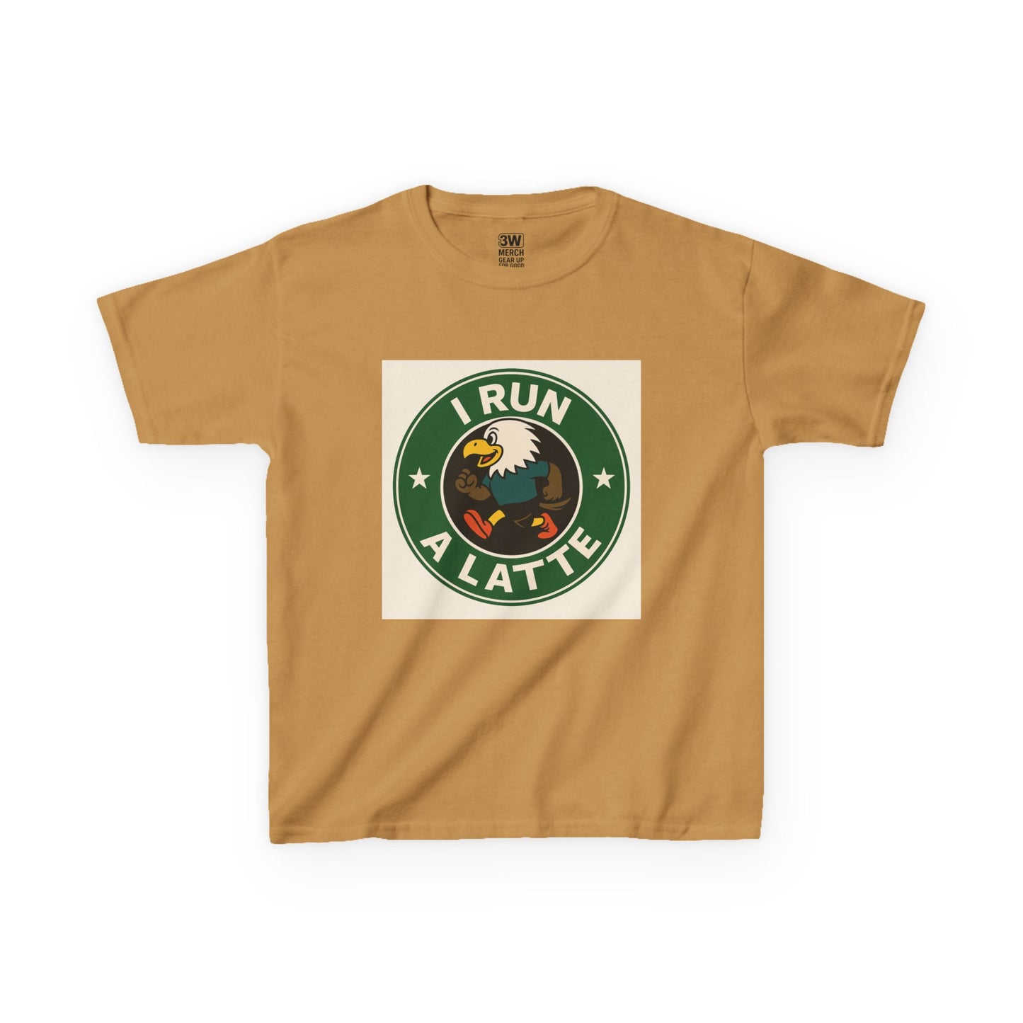 I Run a Latte Shirt β Funny Running Eagle Coffee Lover Tee, Marathon Runner Gift, Fitness & Caffeine Humor Top