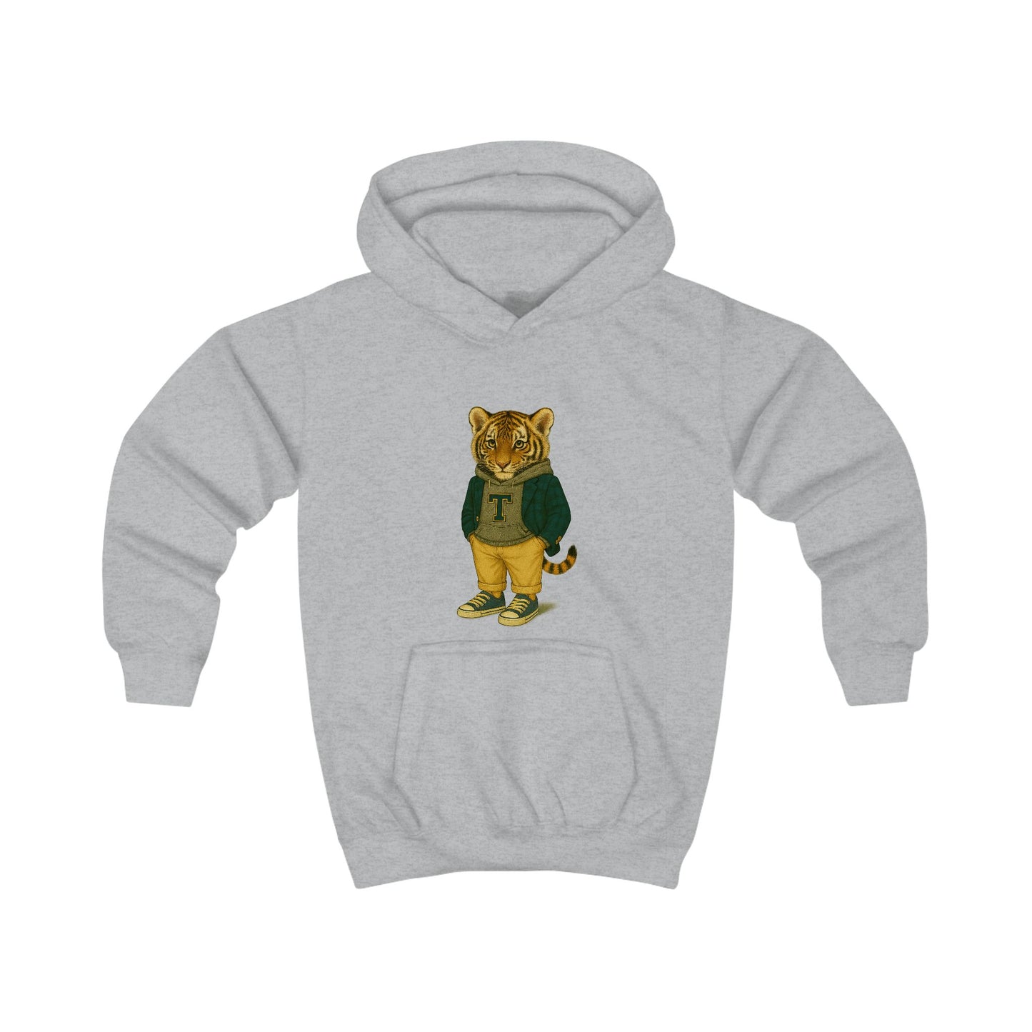 Kids Hoodie - Playful Graphic Cozy Warmth for Boys and Girls, Tiger Hoodie