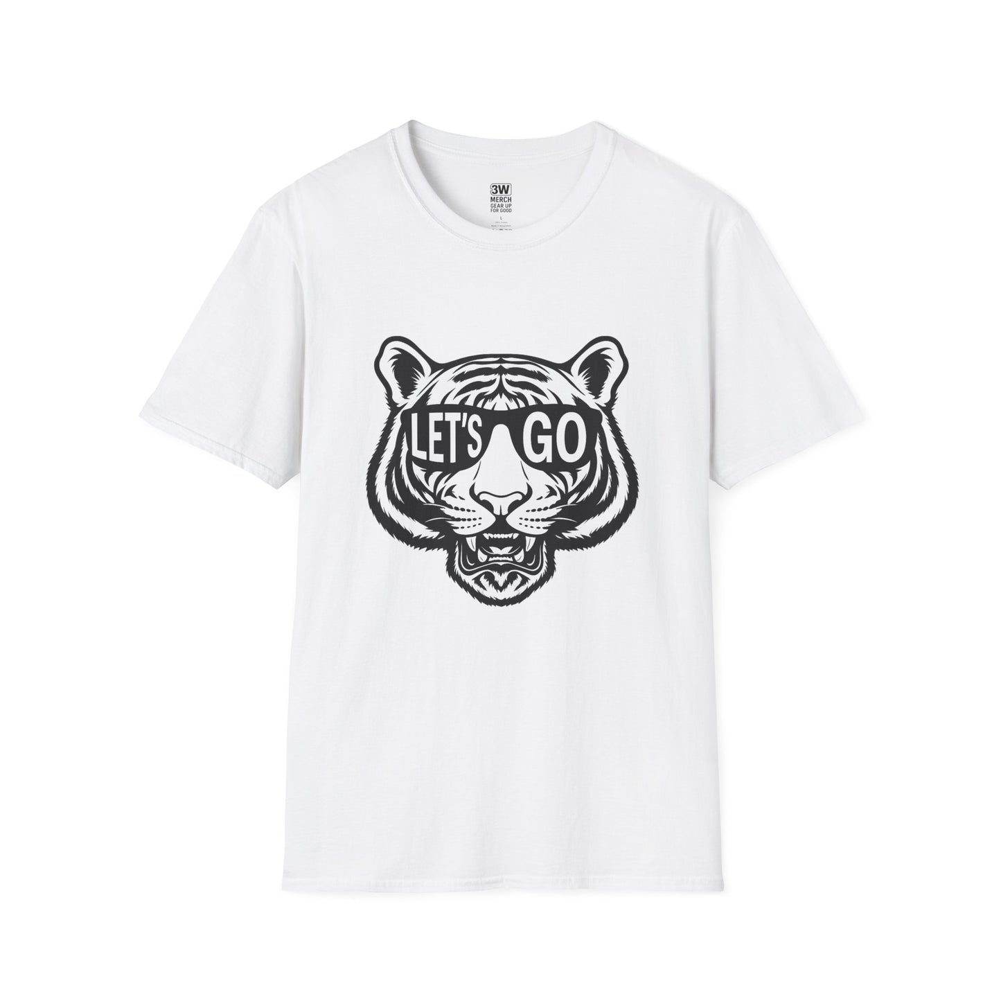LET’S GO Tiger Shirt | Game Day Graphic Tee | Retro Sports Spirit Wear | College Football Tailgate T-Shirt | Fierce Animal Print Tee | Unisex Fan Gear