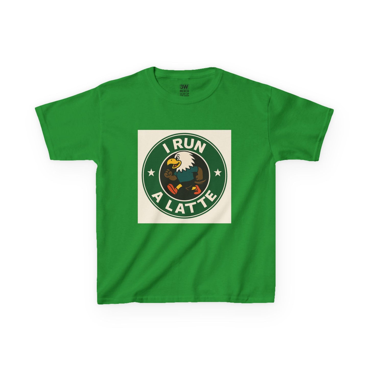 I Run a Latte Shirt β Funny Running Eagle Coffee Lover Tee, Marathon Runner Gift, Fitness & Caffeine Humor Top